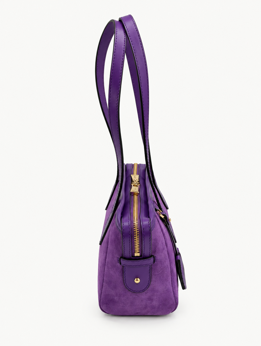 RACHEL SHOULDER - PURPLE SUEDE