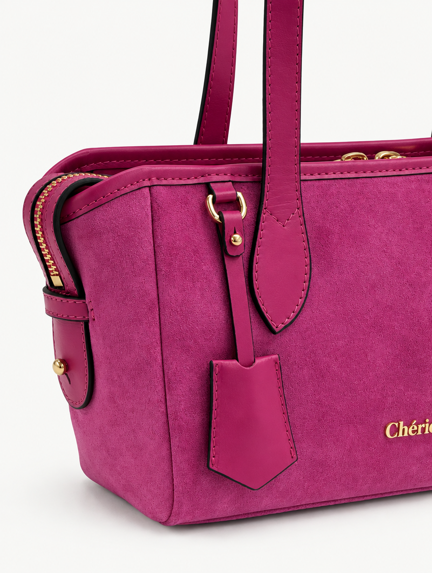 RACHEL SHOULDER - PINK SUEDE