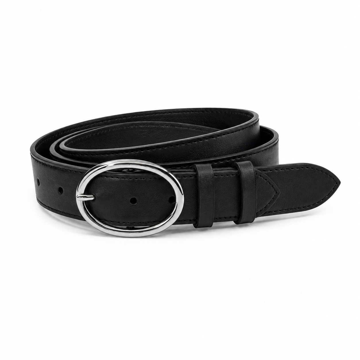 Serena Belt - Siyah Deri