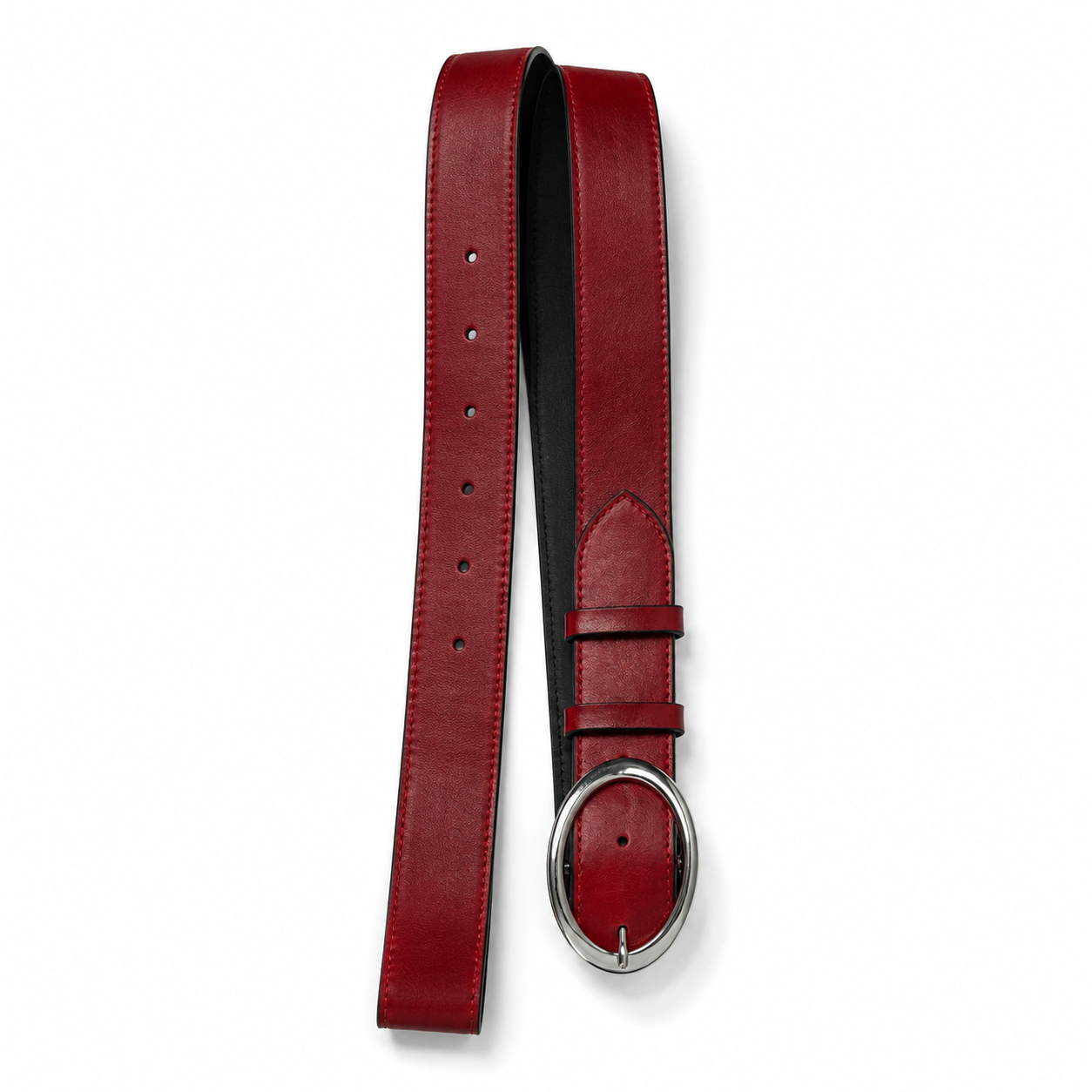 Serena Belt- kırmızı deri