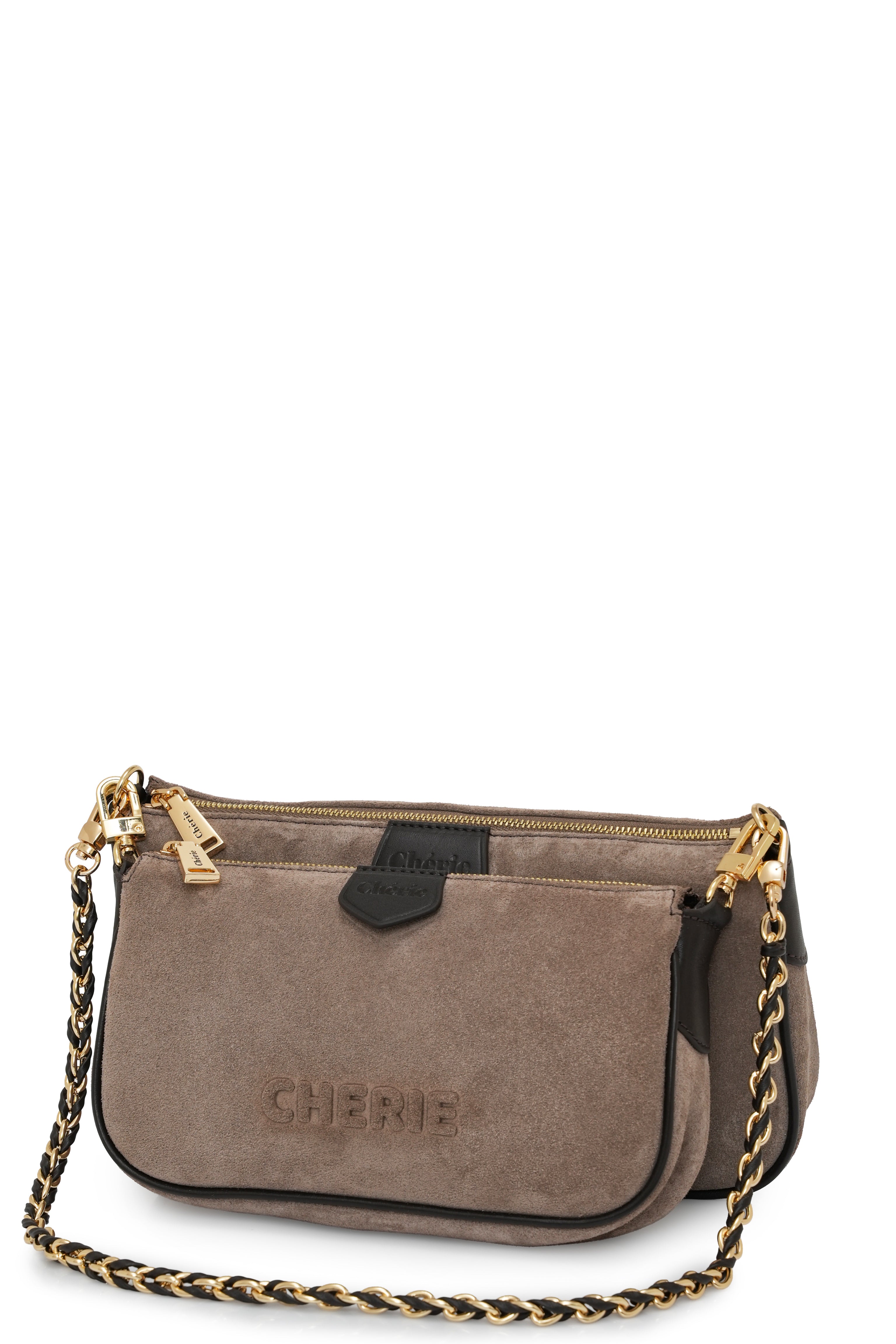 Lovita suede taupe/taupe