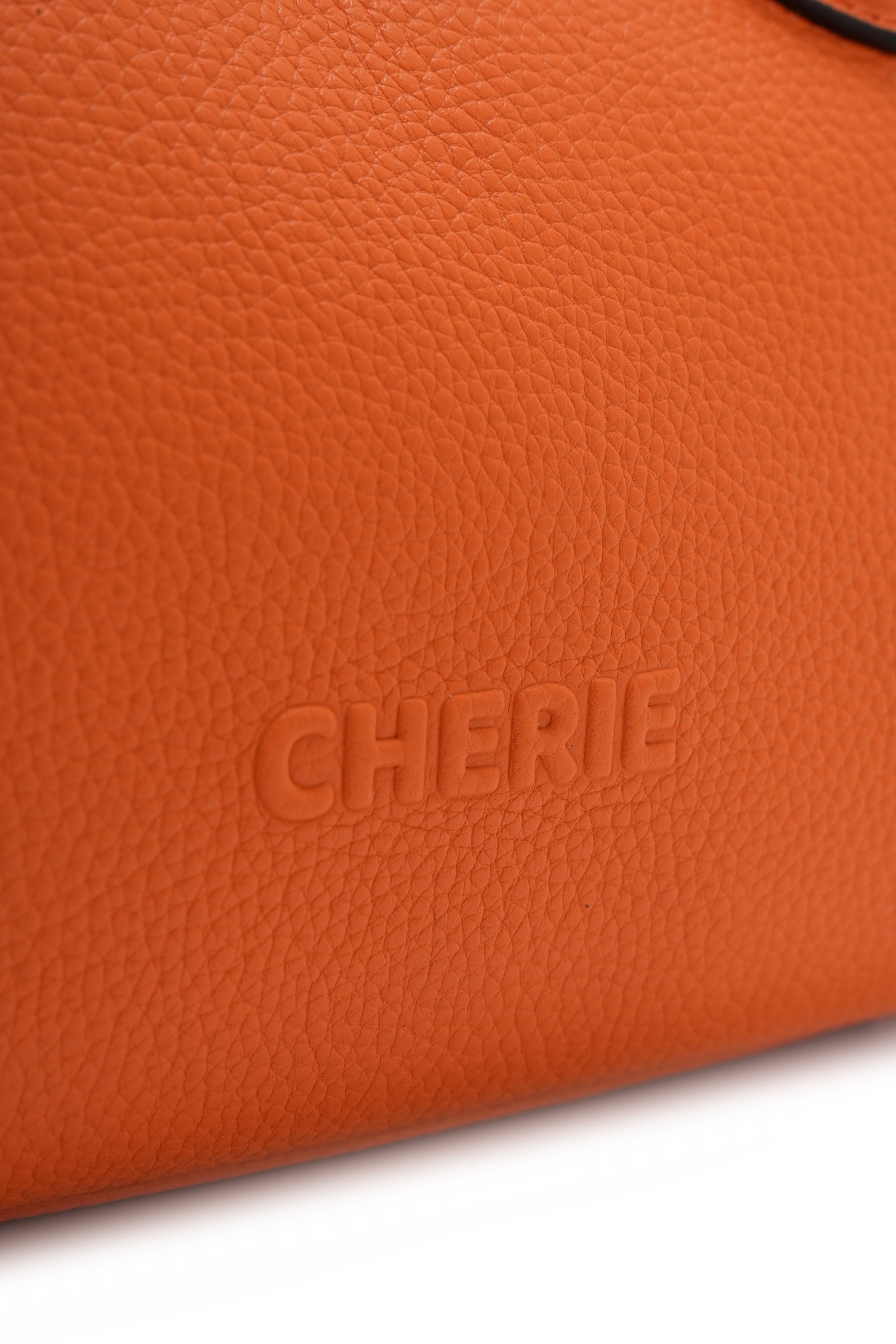 Rachel  Orange  Leather