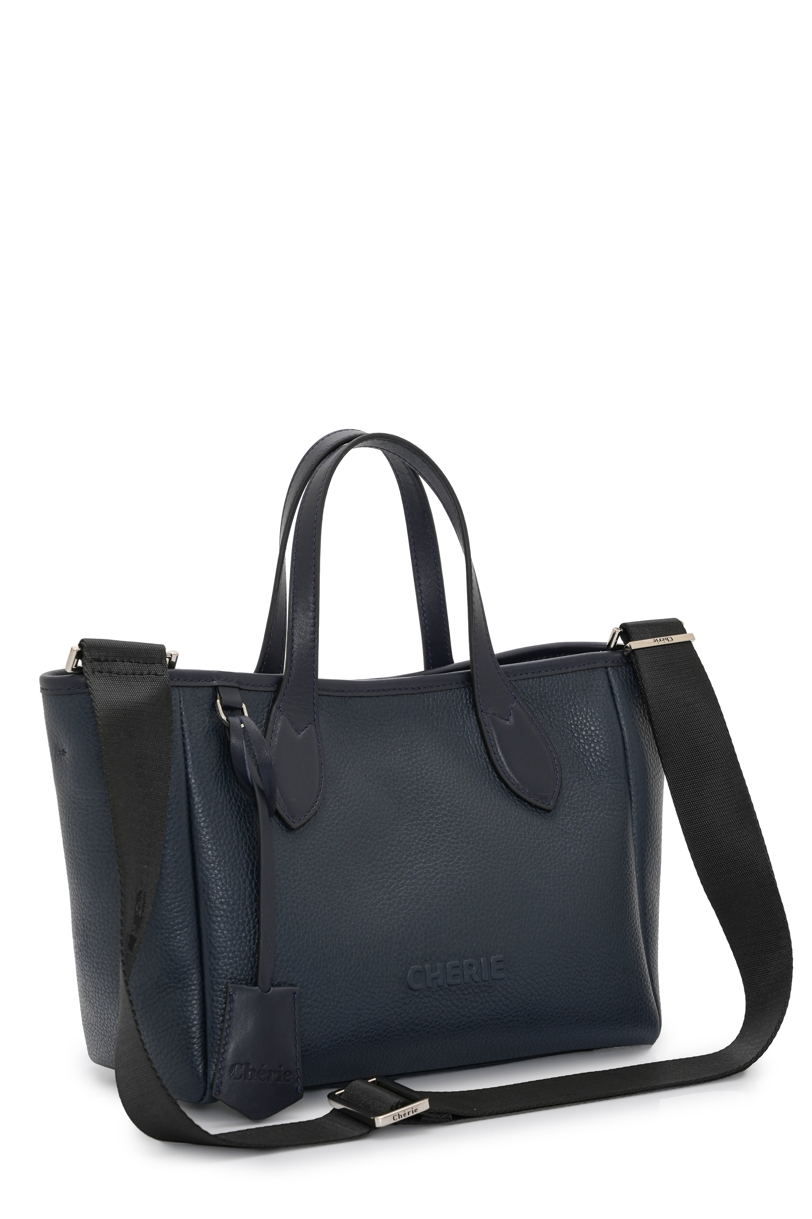 Rachel  Navy Blue Leather