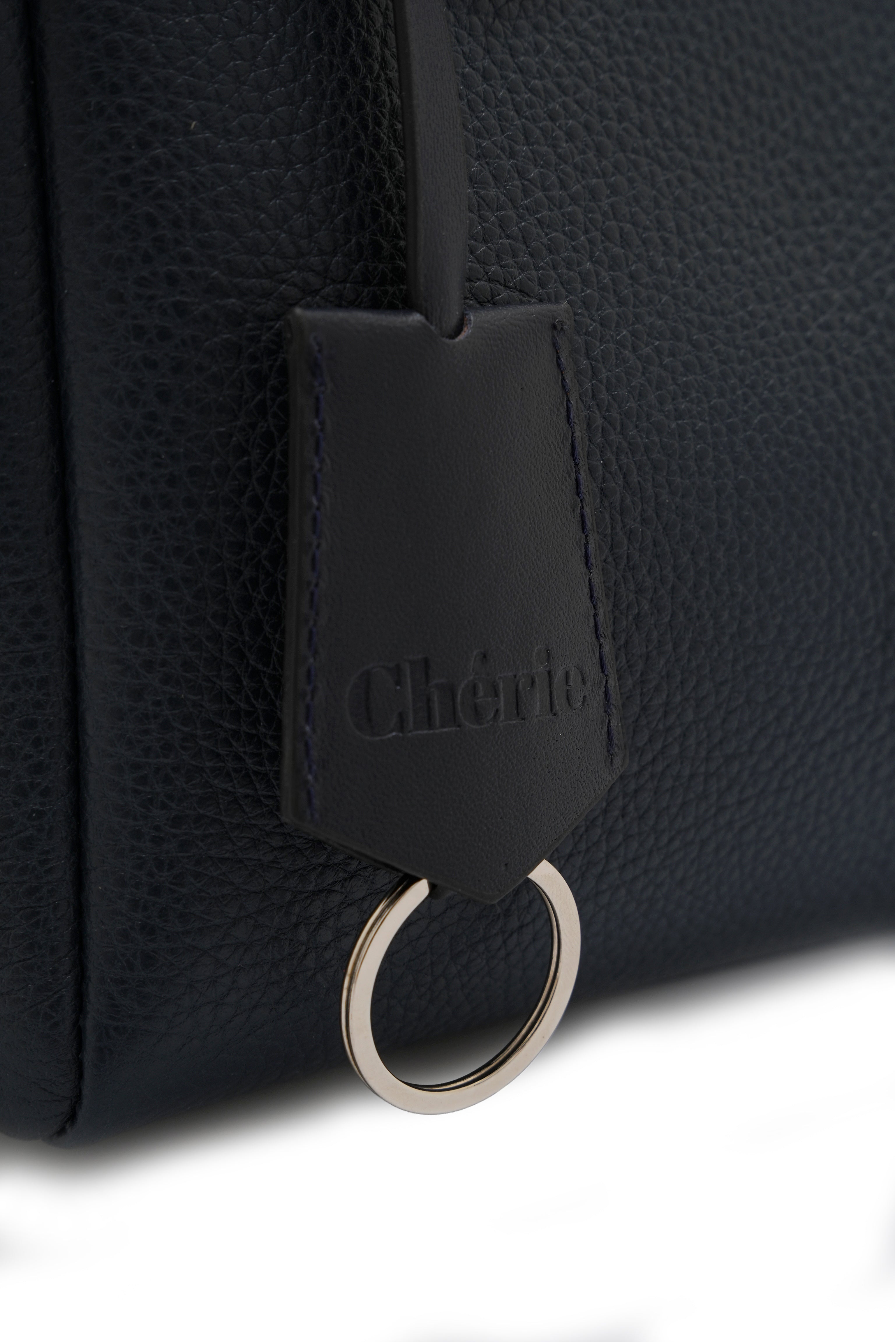 Rachel  Navy Blue Leather