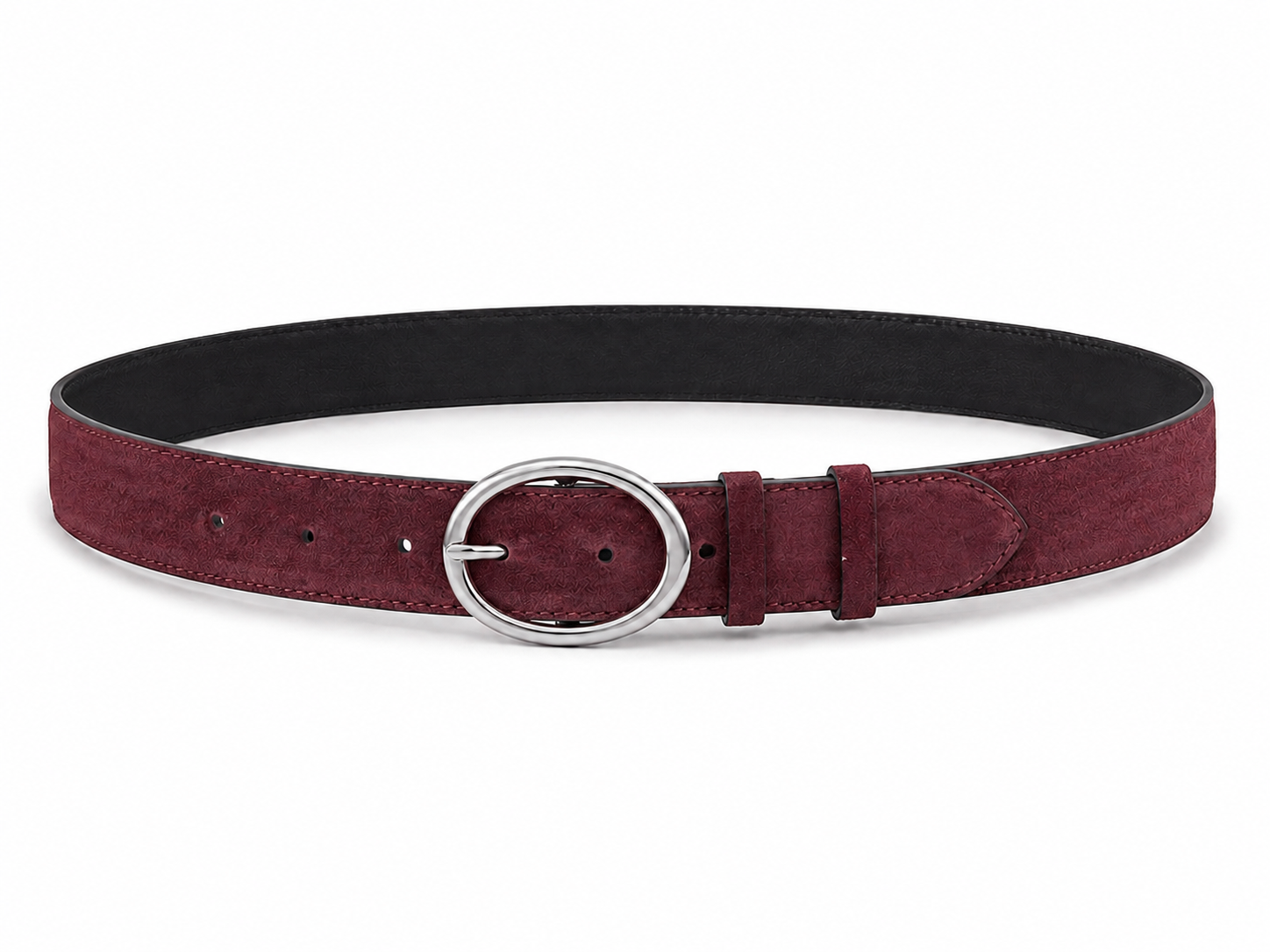 Serena Belt- Baby Burgundy süet