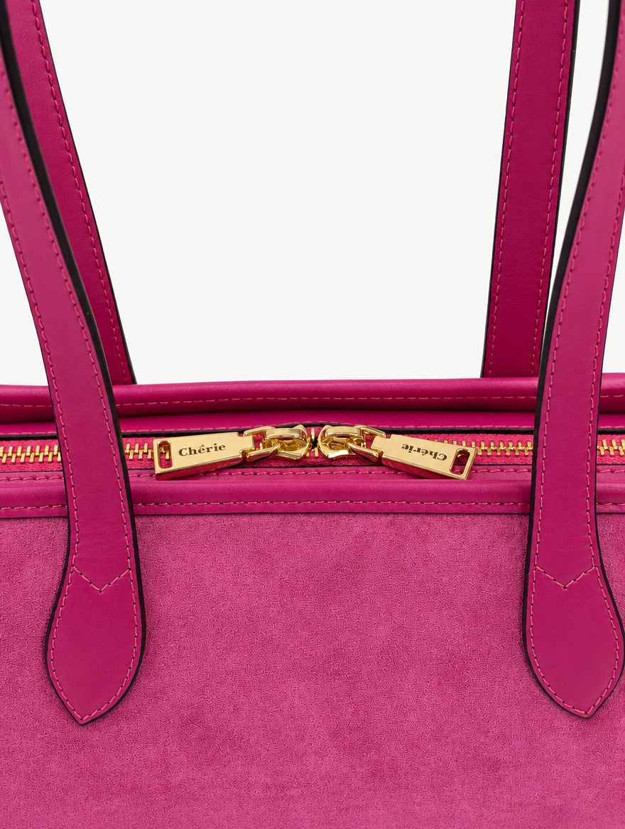 RACHEL SHOULDER - PINK SUEDE