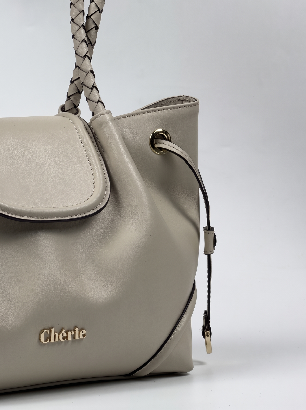 BLAIR Beige Floter Leather çanta