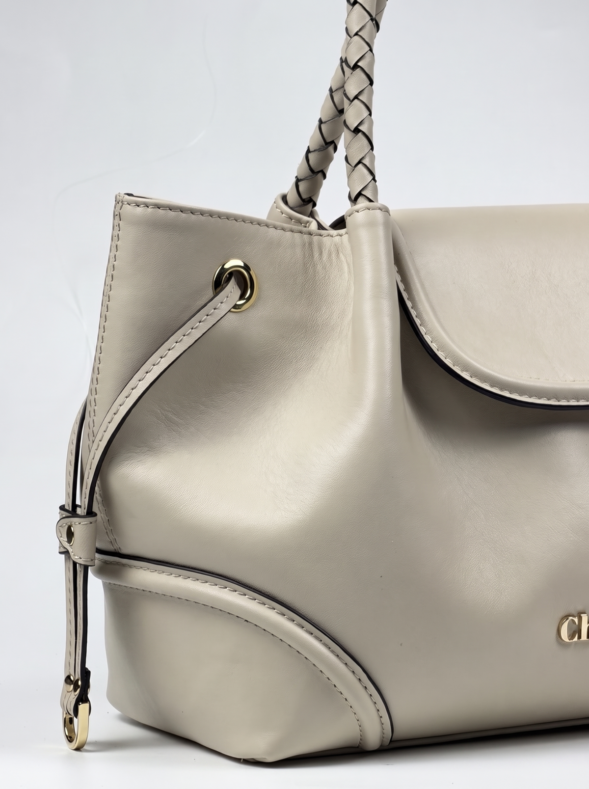 BLAIR Beige Floter Leather çanta