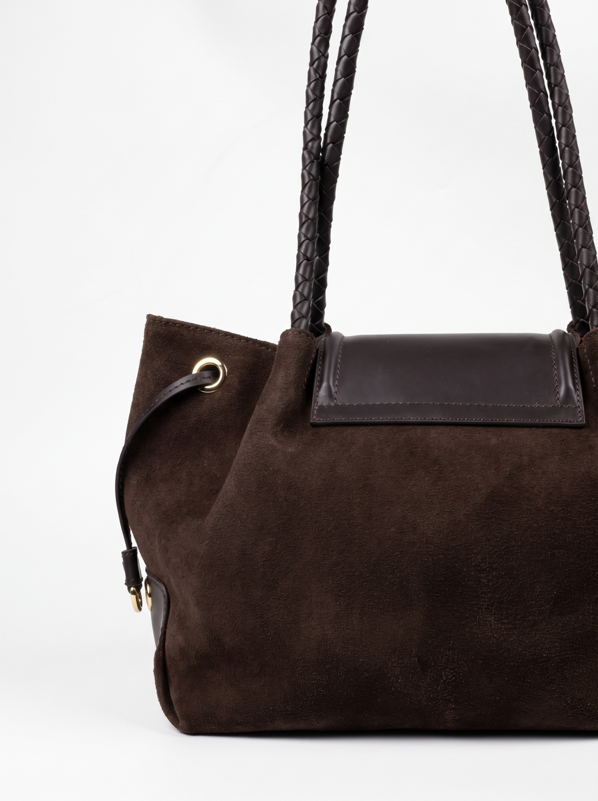 BLAIR Brown Suede çanta