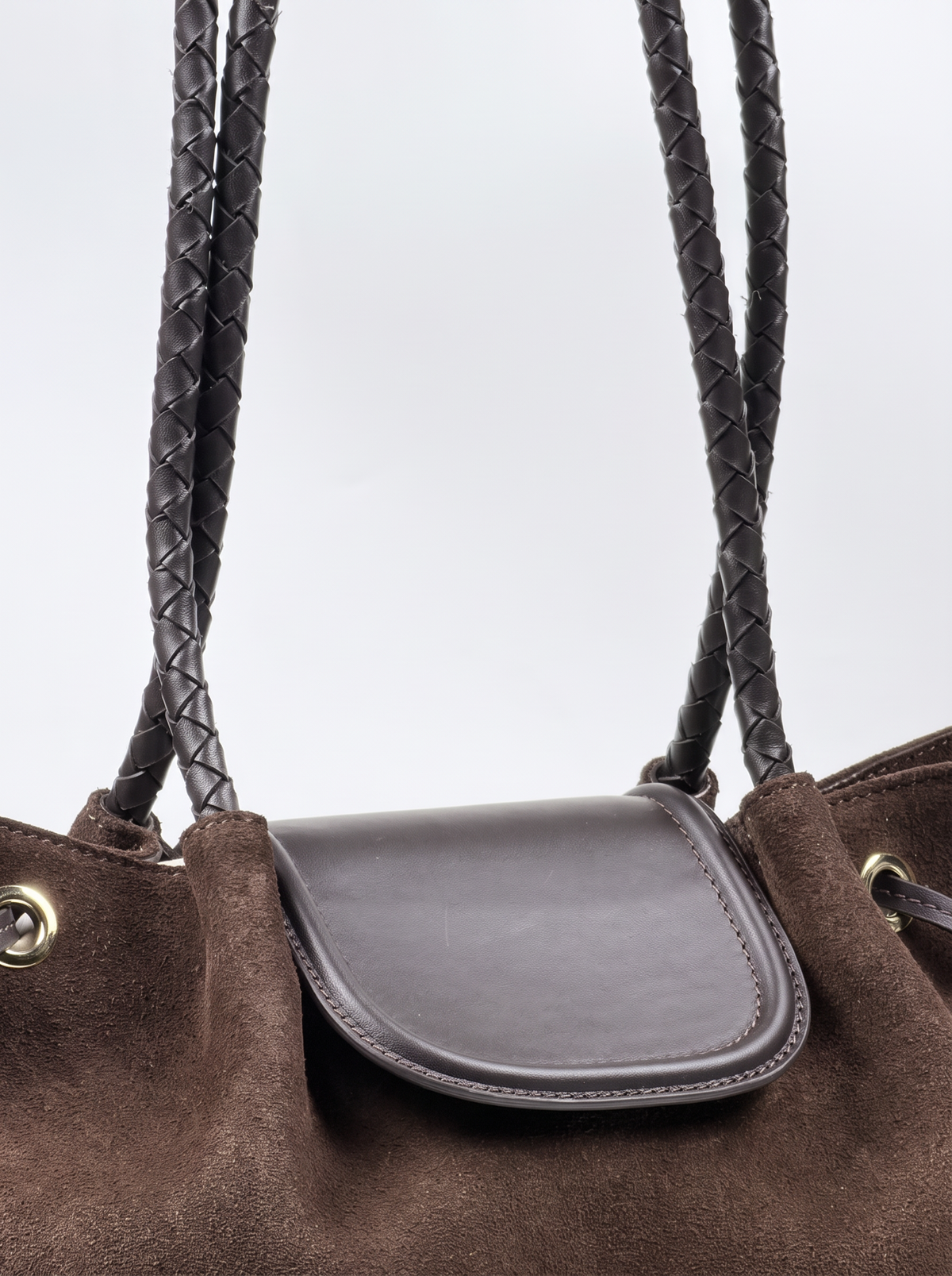 BLAIR Brown Suede çanta