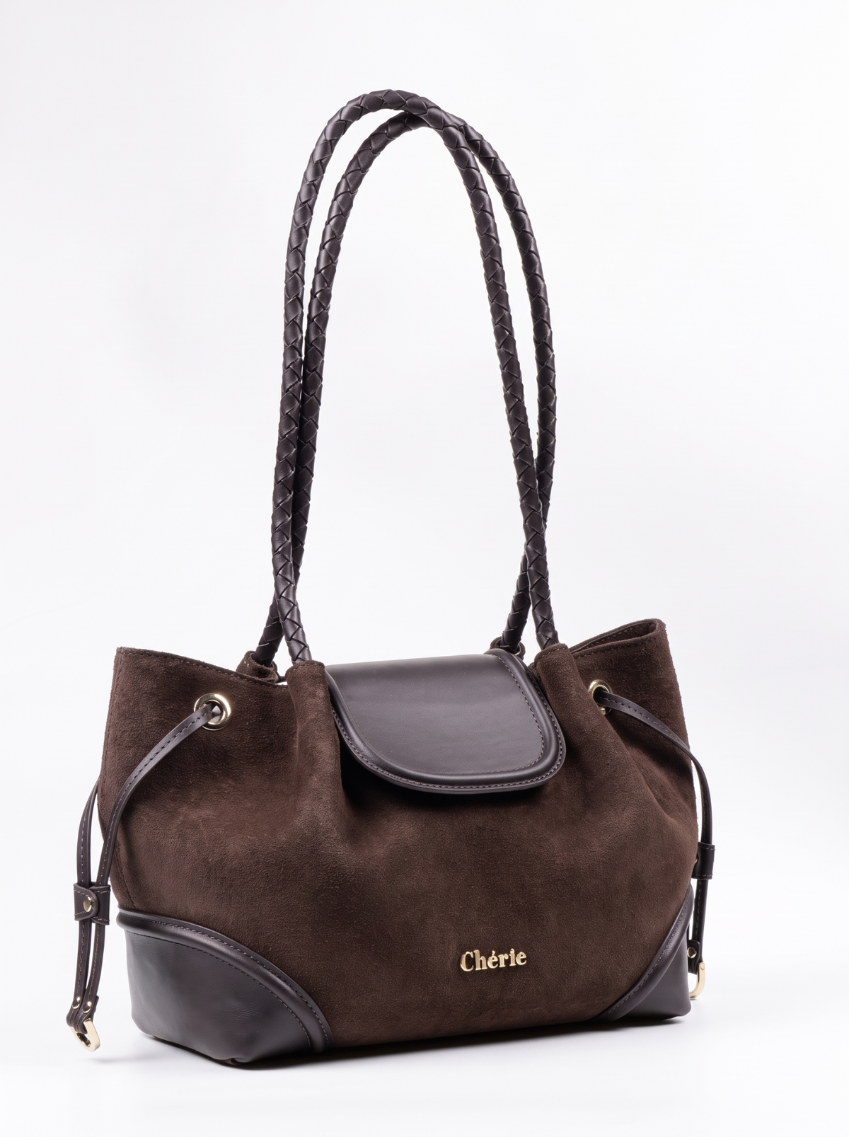BLAIR Brown Suede çanta