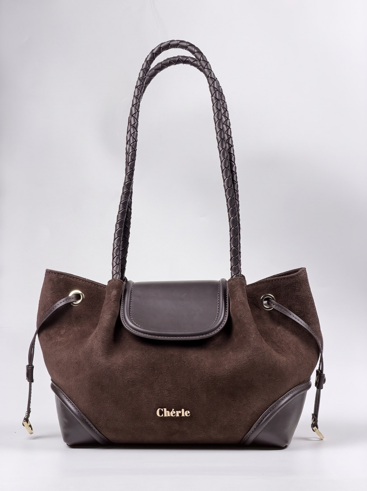 BLAIR Brown Suede çanta