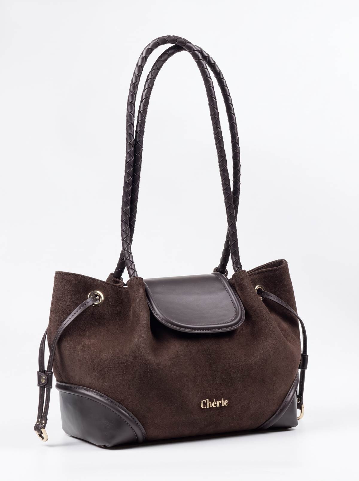 BLAIR Brown Suede çanta