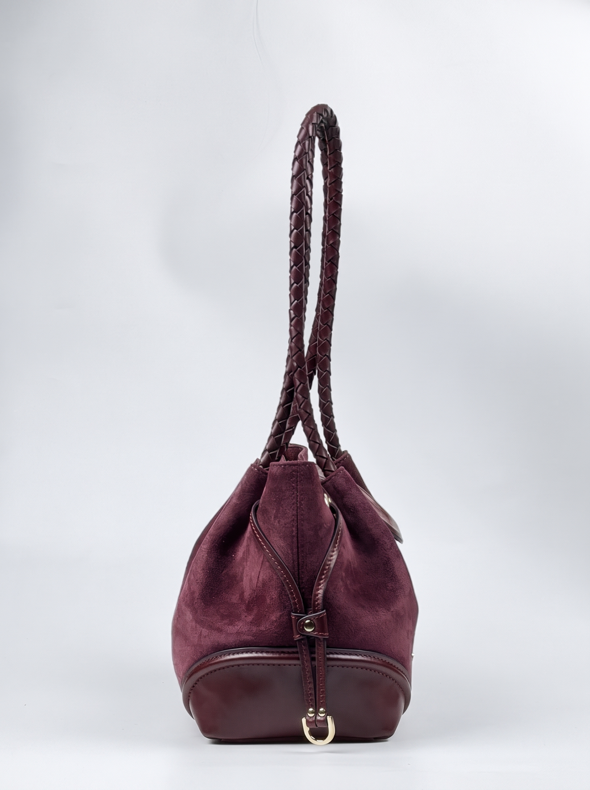 BLAIR Burgundy Suede çanta