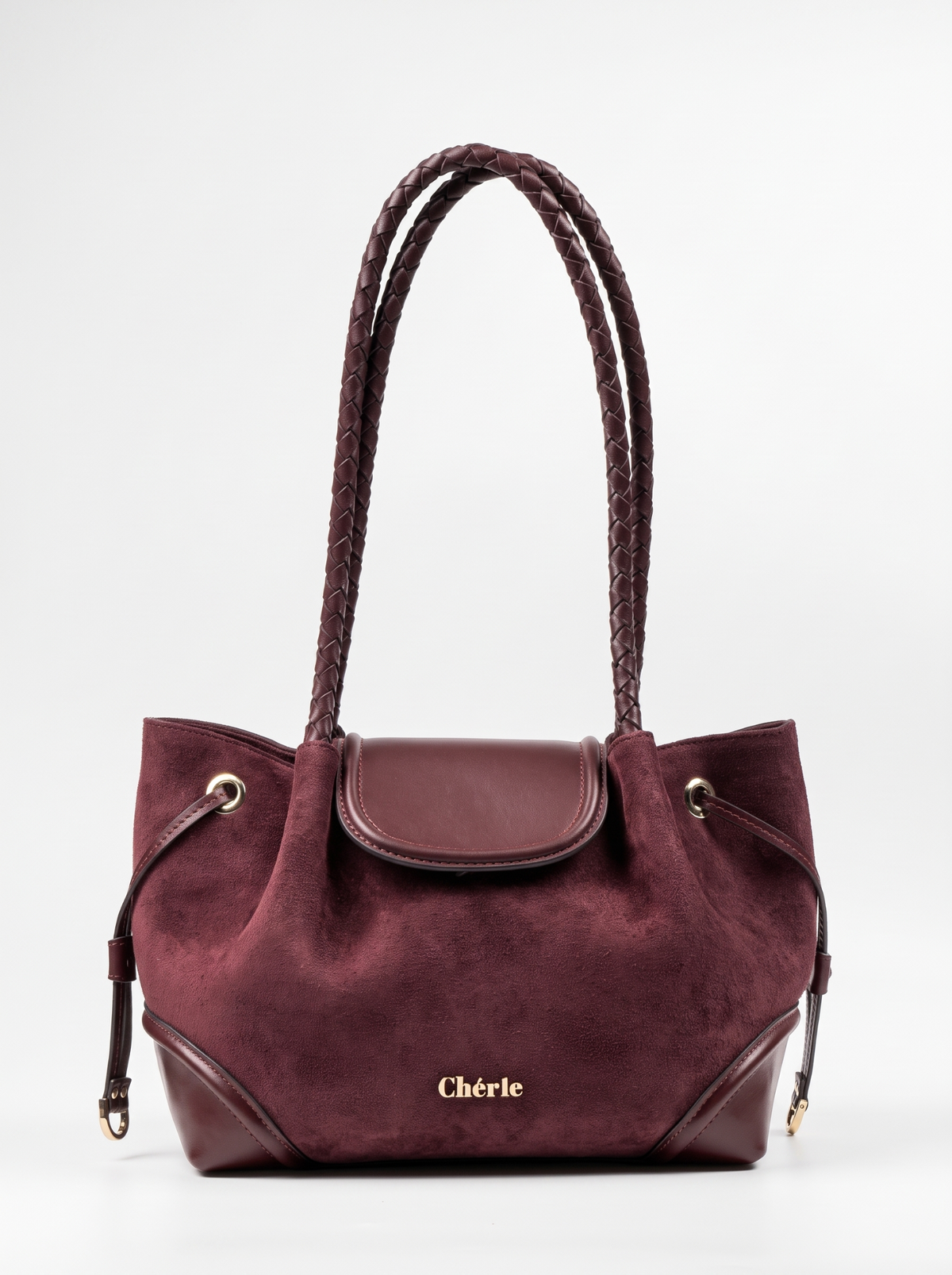 BLAIR Burgundy Suede çanta