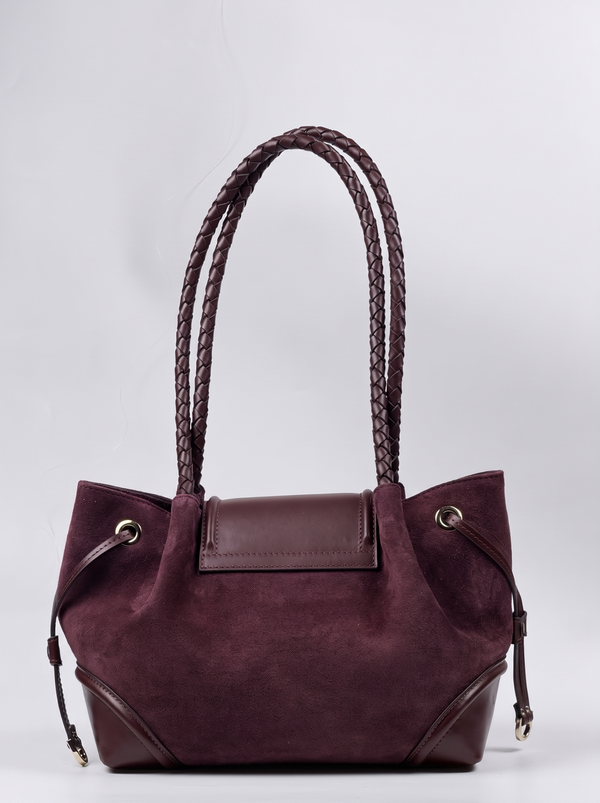 BLAIR Burgundy Suede çanta