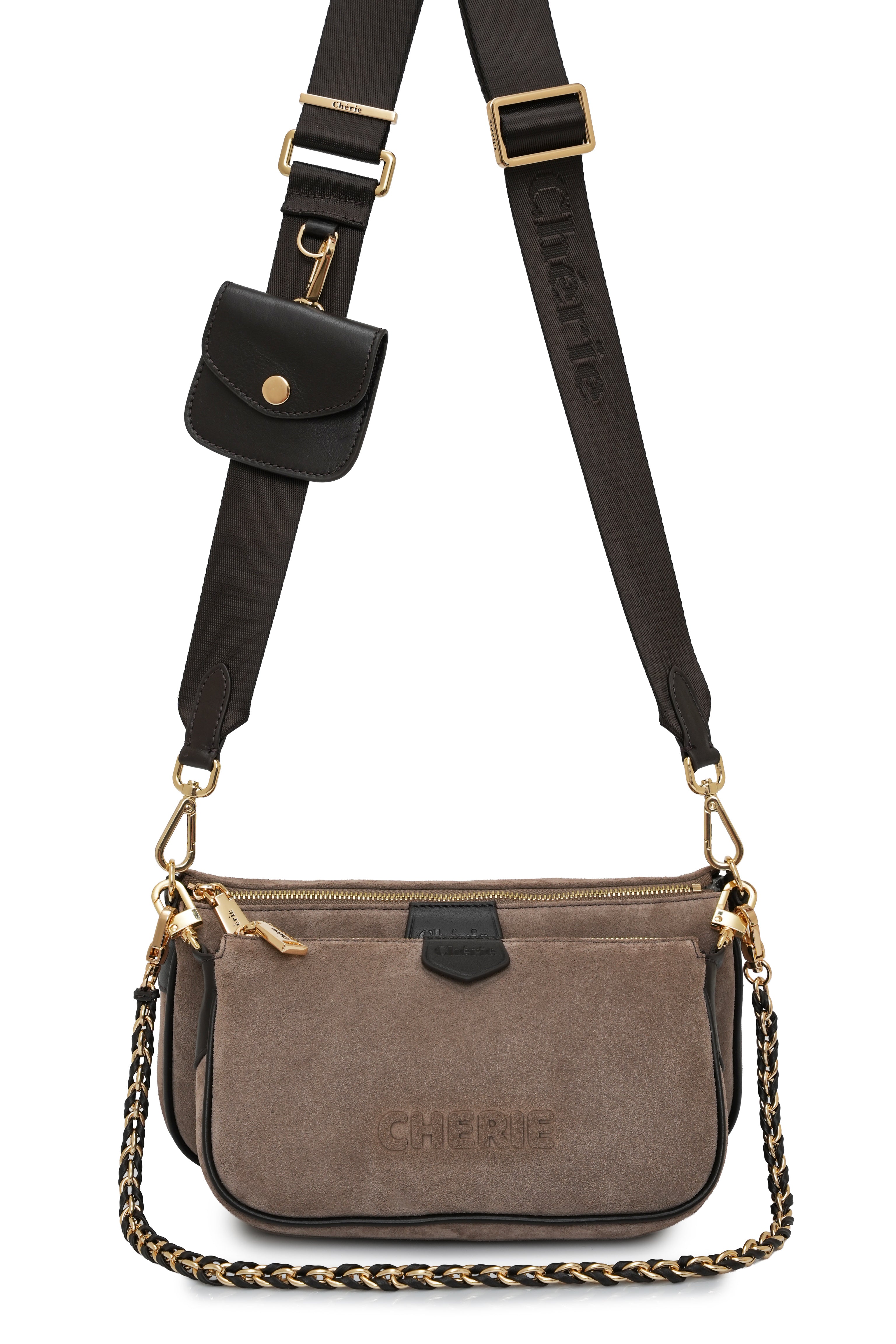 Lovita suede taupe/taupe