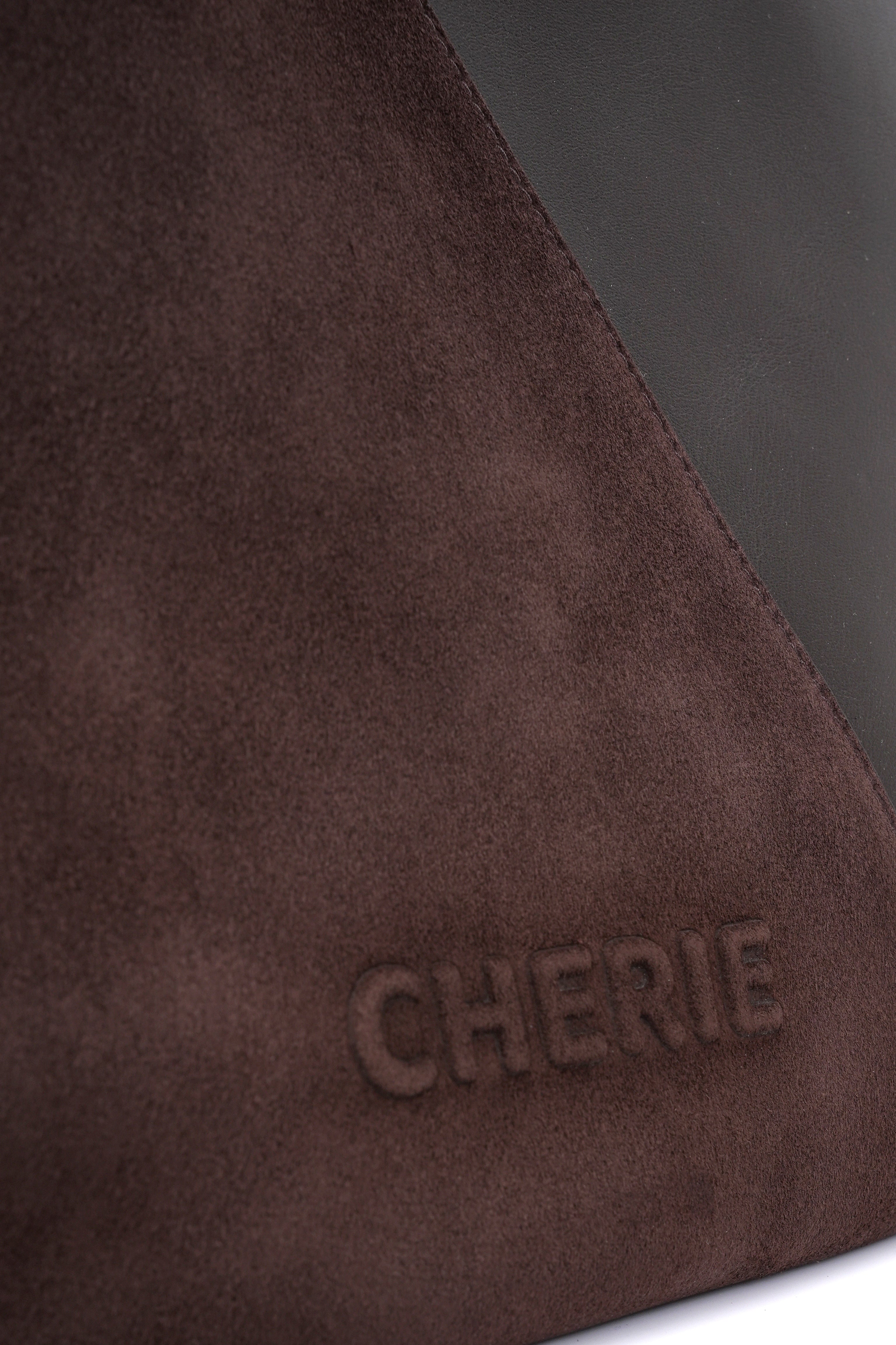 Katrina brown suede/leather shoulder bag