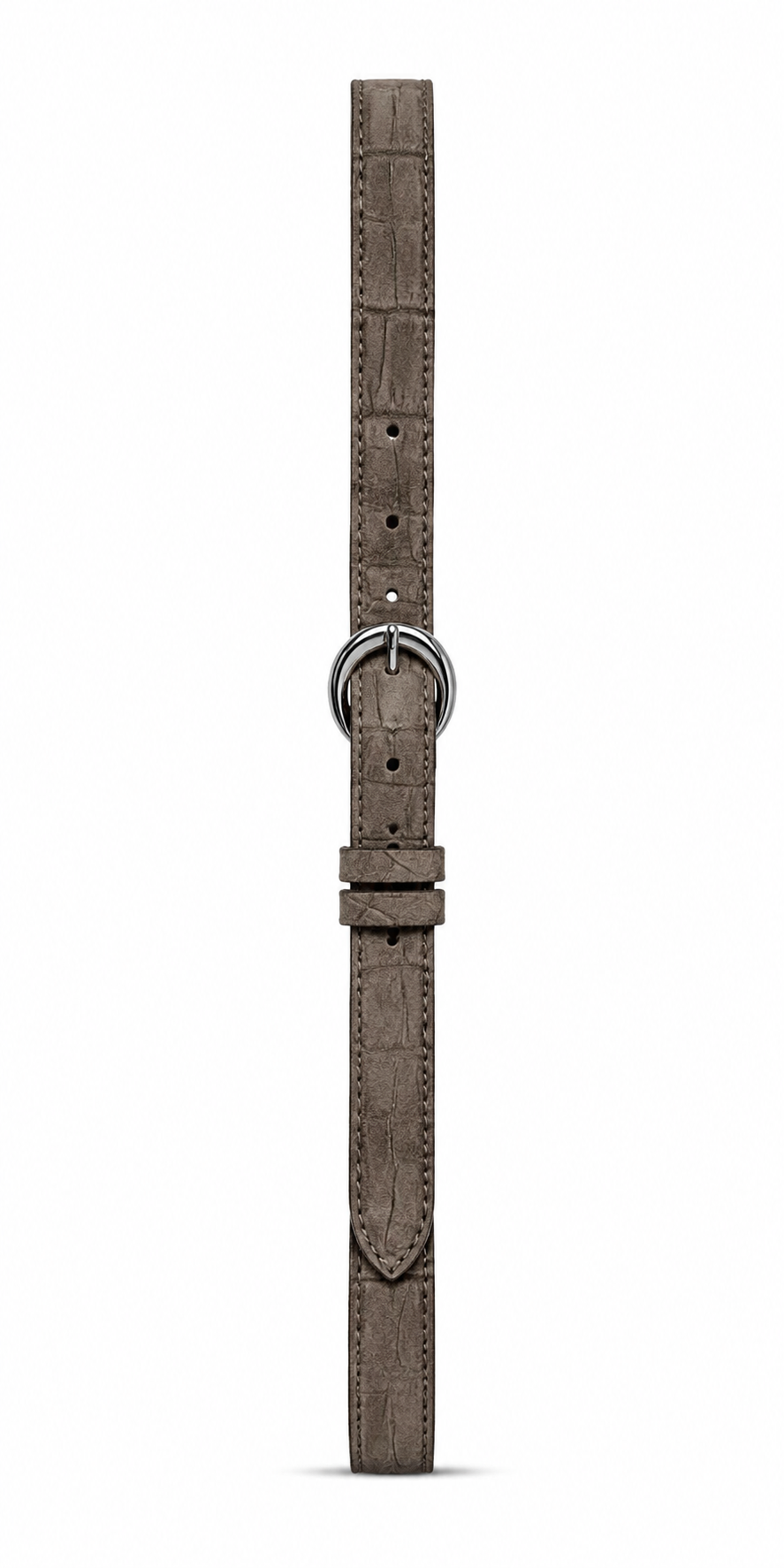Dany Belt- Croc taupe suede