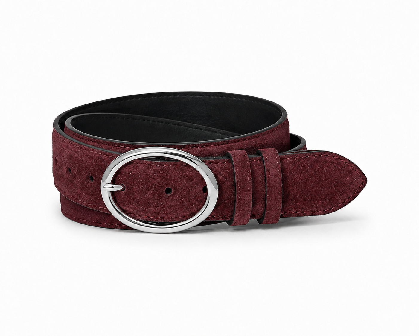 Serena Belt- Baby Burgundy süet