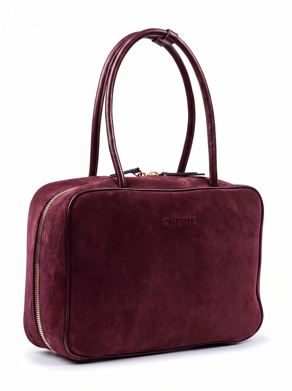 JUDY Burgundy Suede çanta