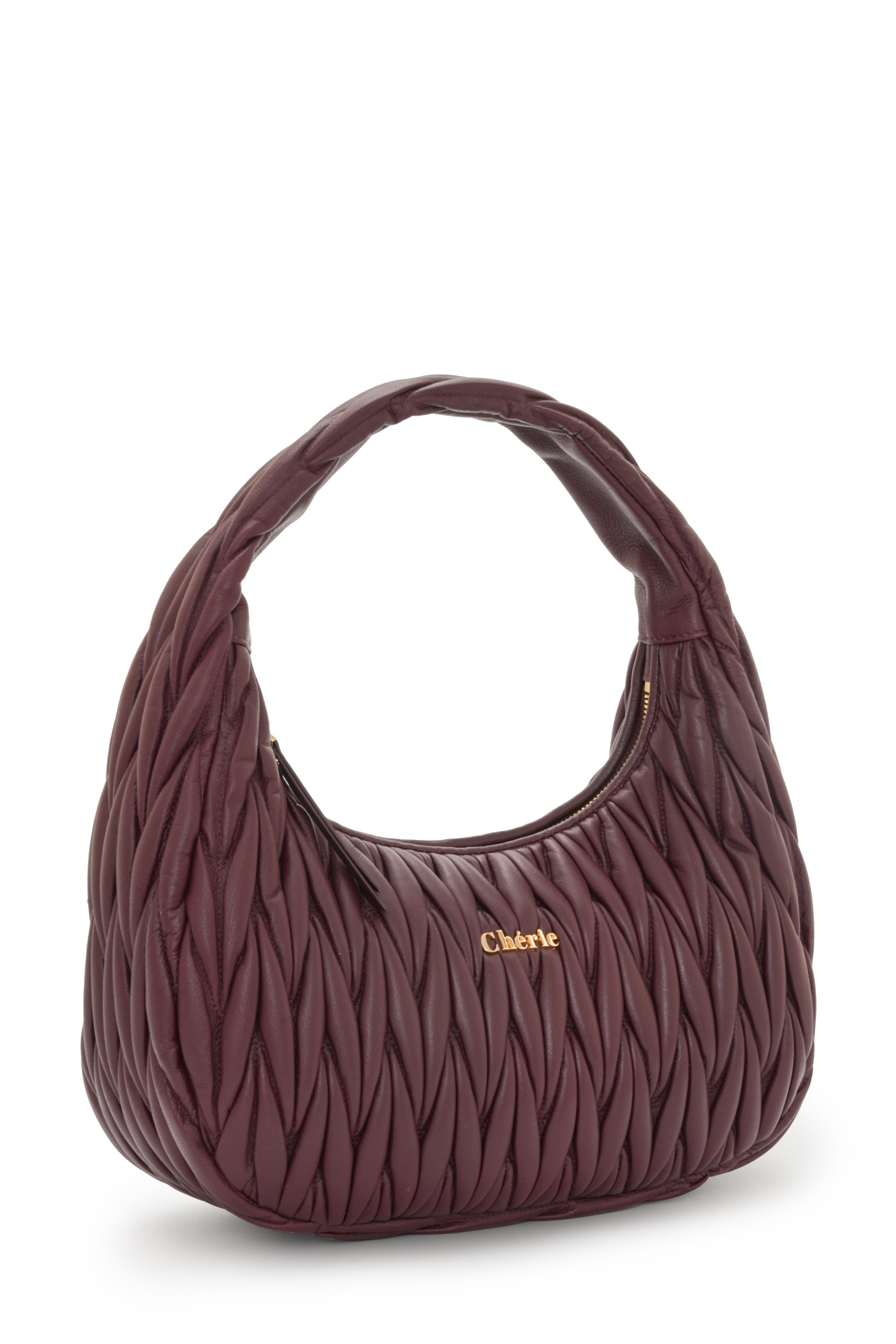 Phoebe leather large burgundy