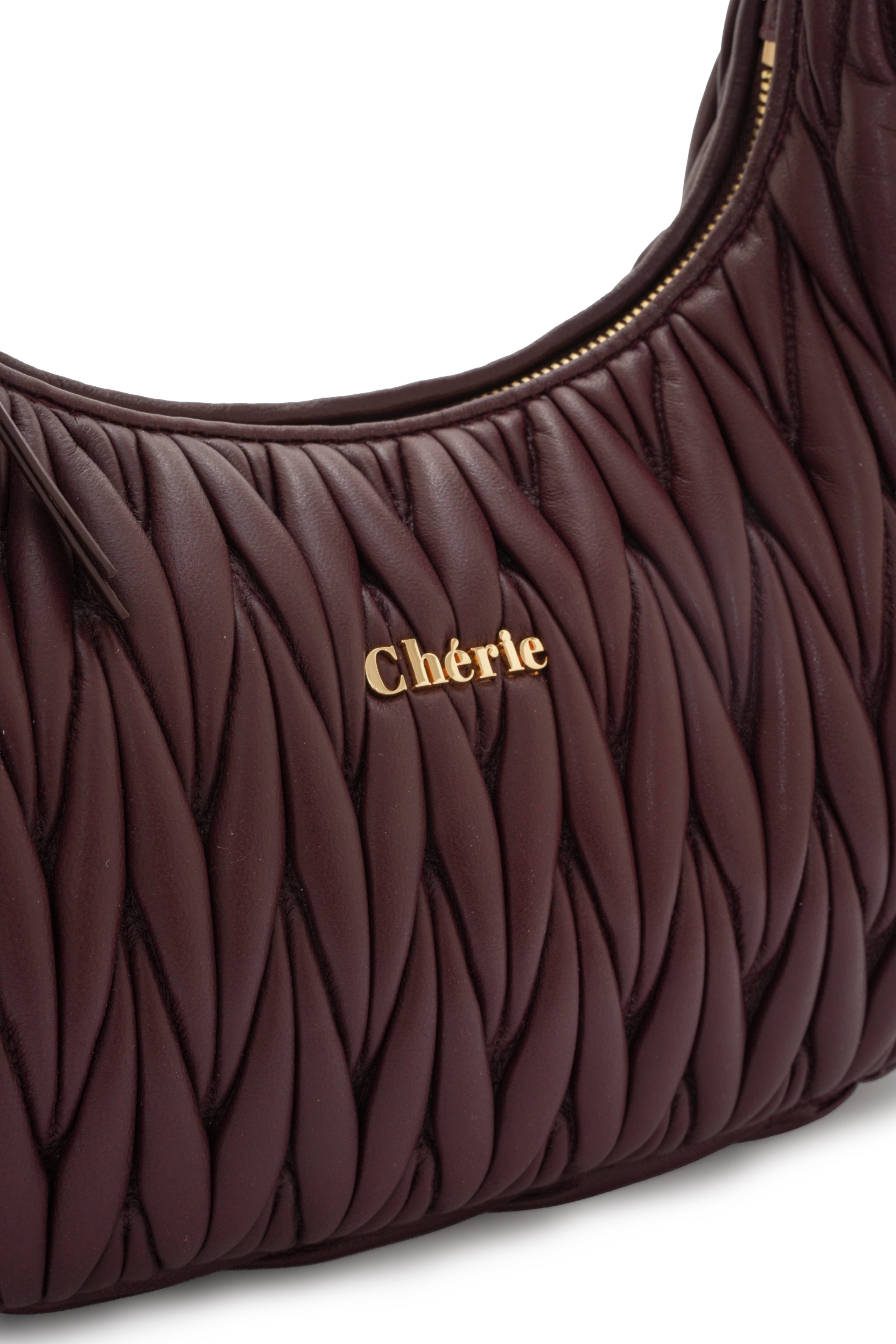 Phoebe leather large burgundy