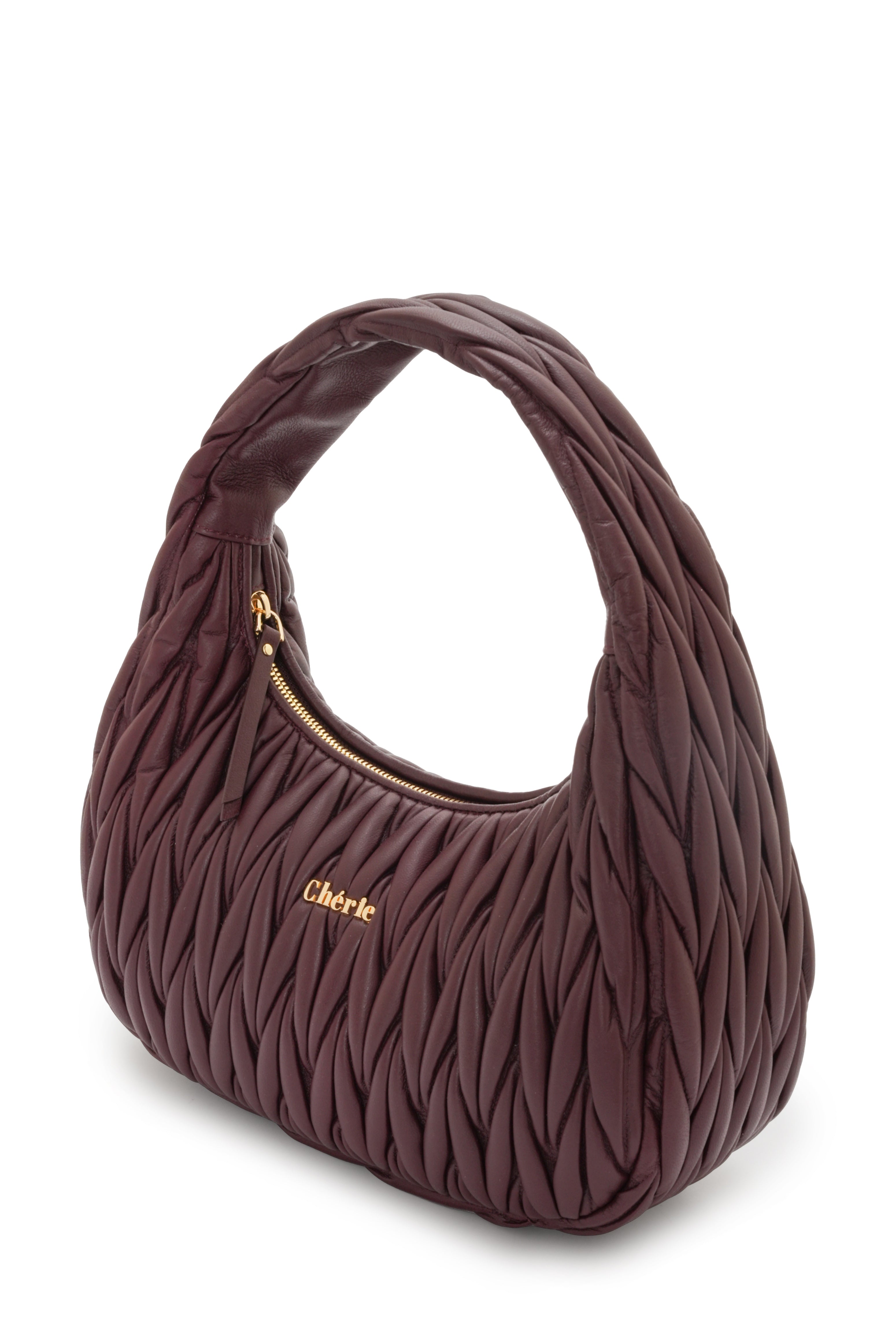 Phoebe leather large burgundy