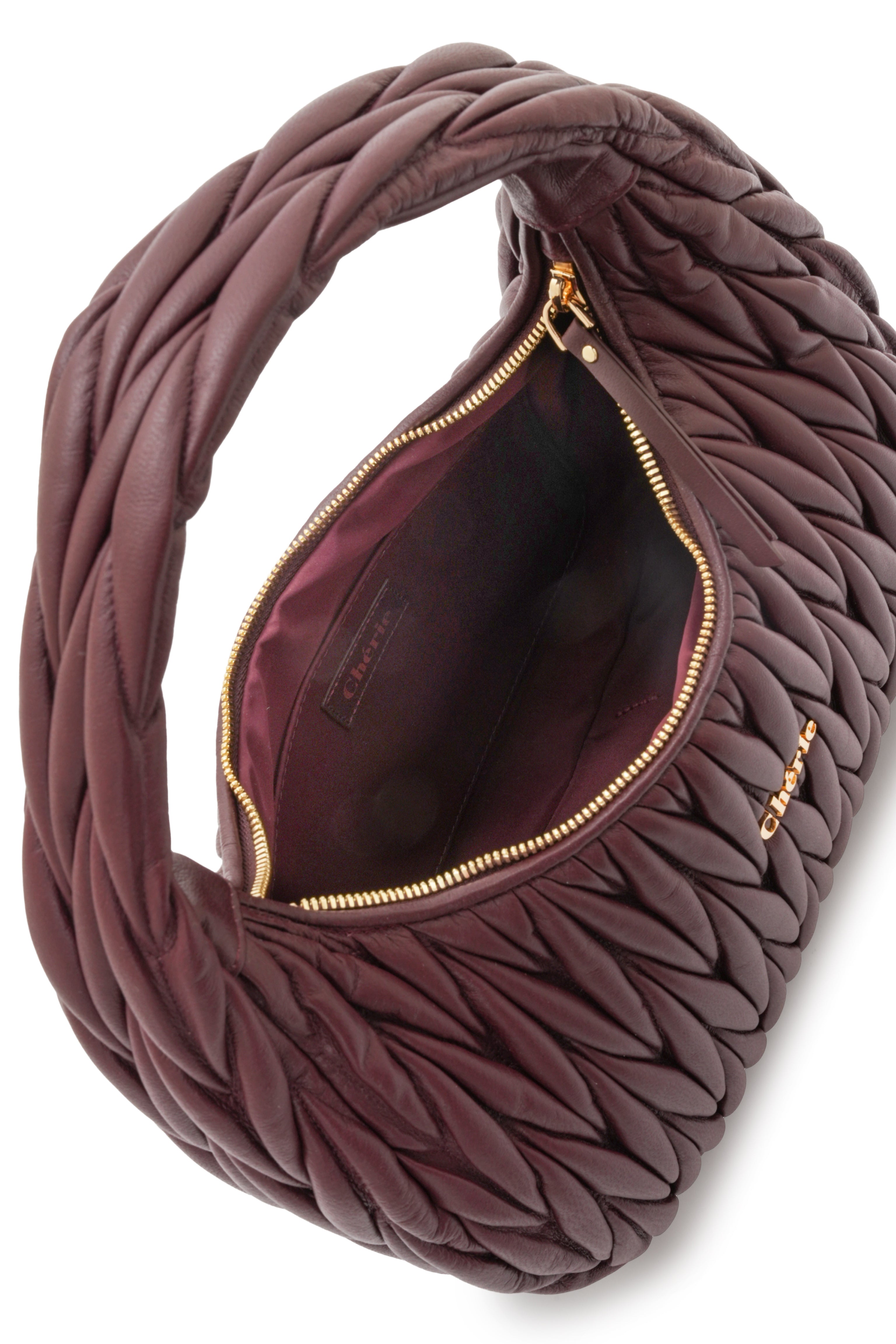 Phoebe leather large burgundy