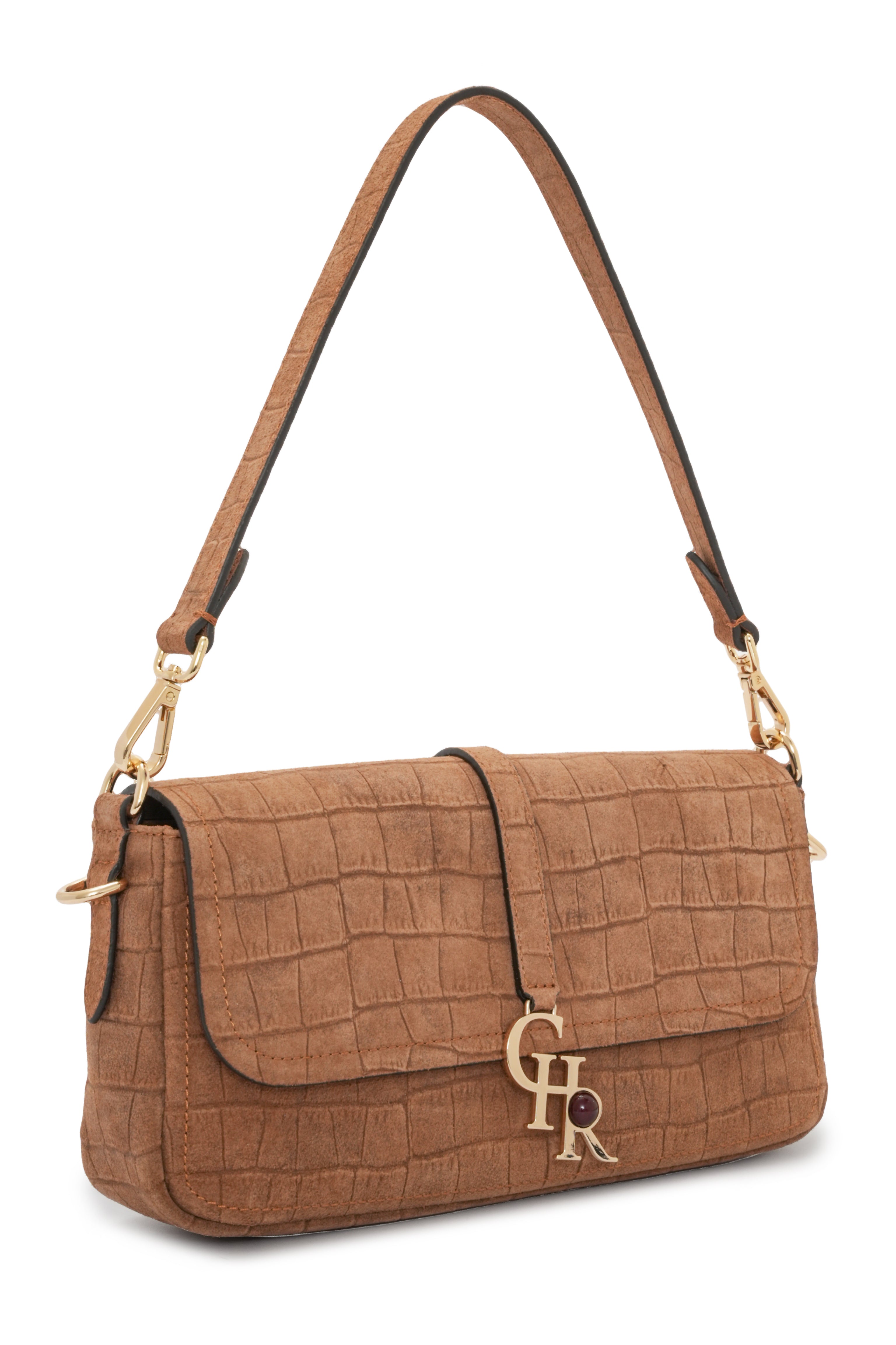 Stella - Tan Croc Suede | Medium