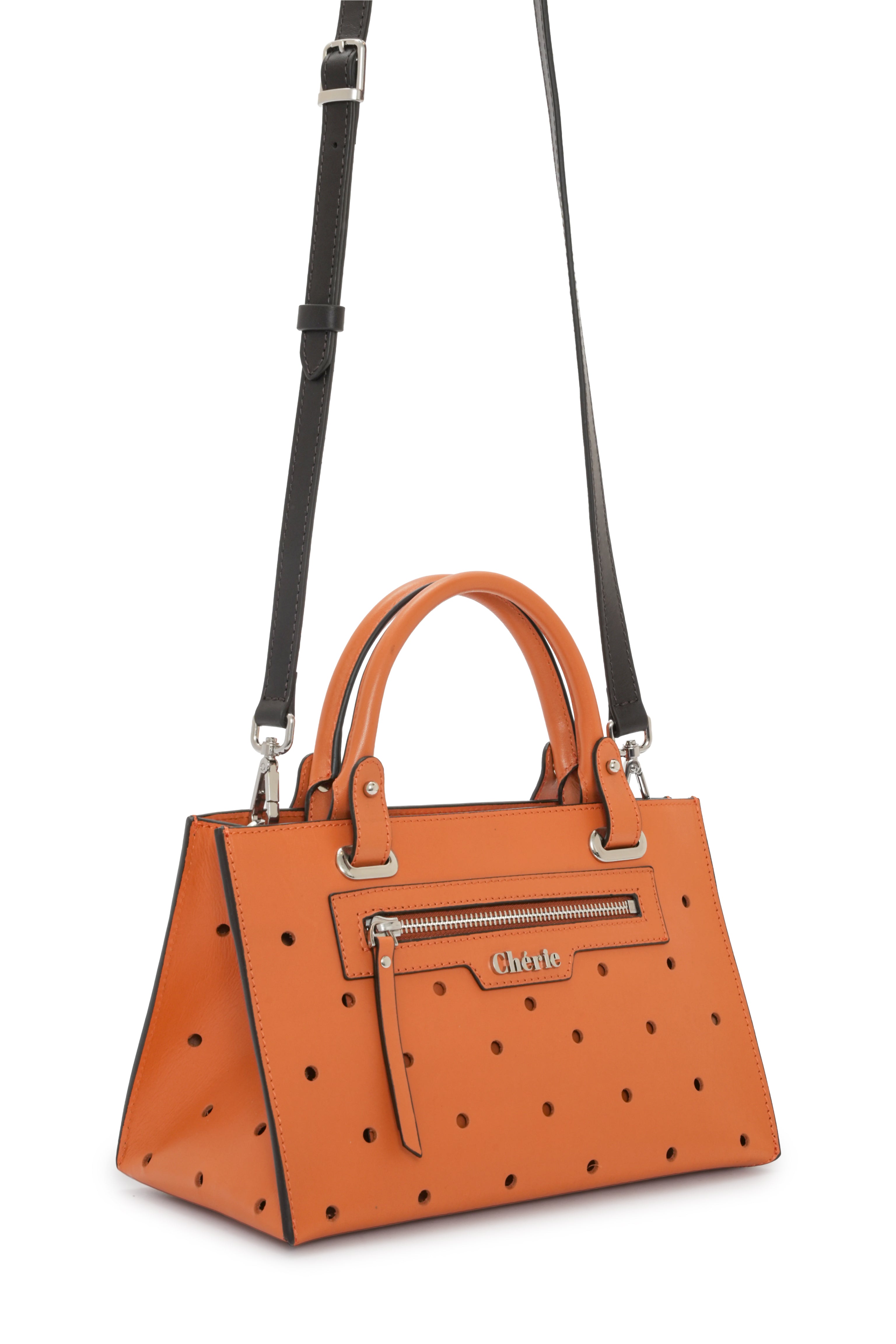 Paris - Orange Leather Mini