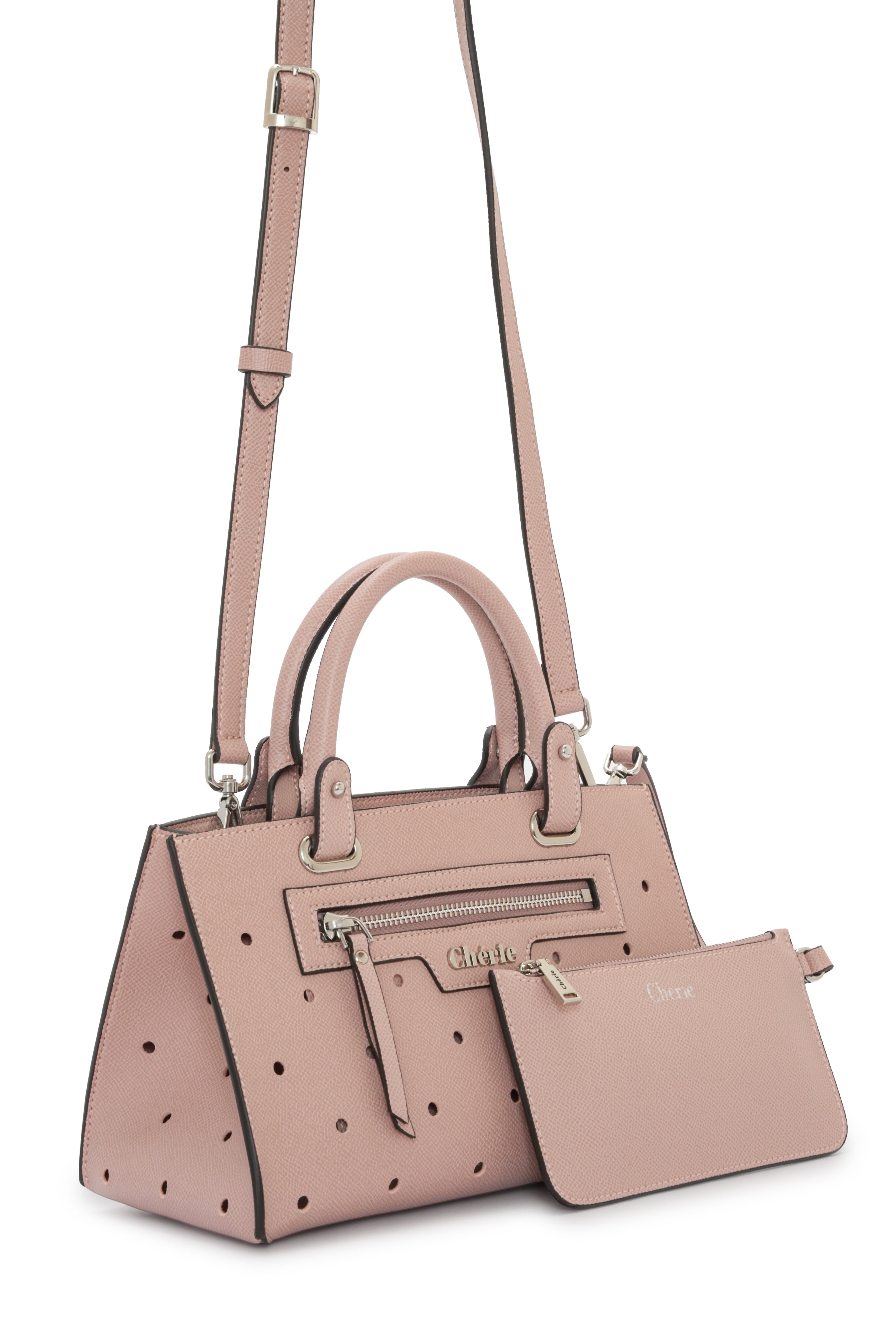 Paris -Pink Vegan Leather Mini