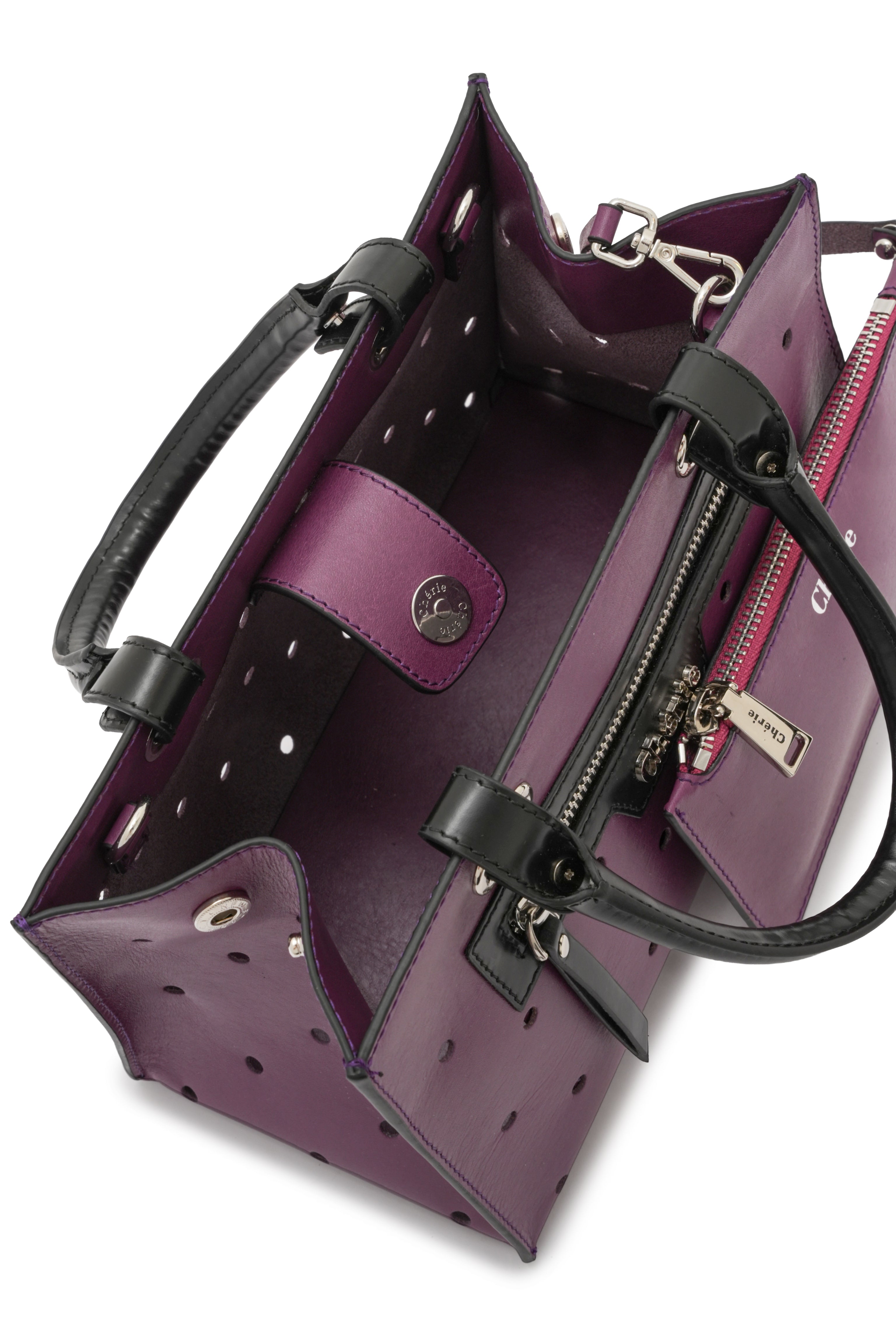 Paris - Purple Leather Mini