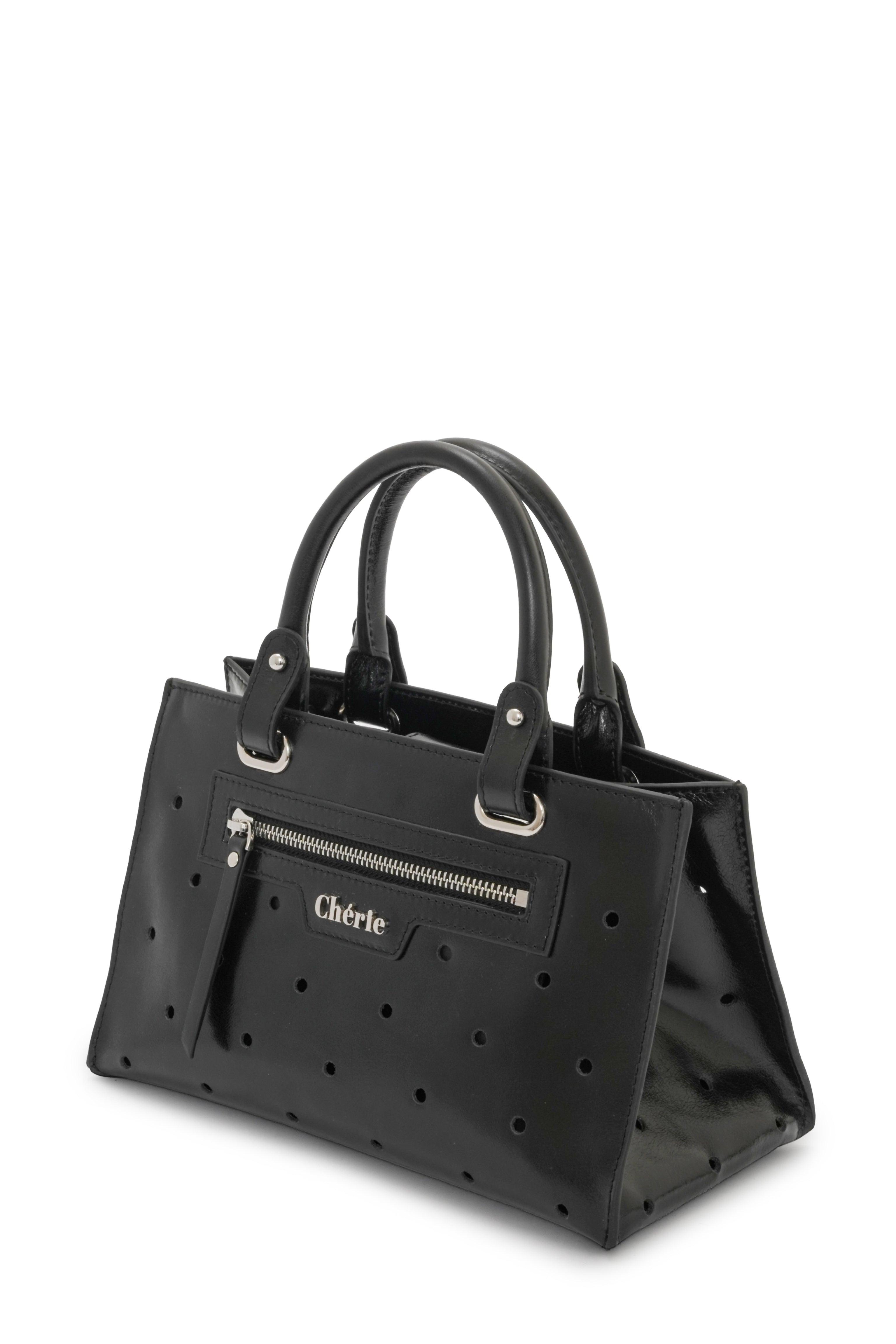 Paris - Black Leather Mini