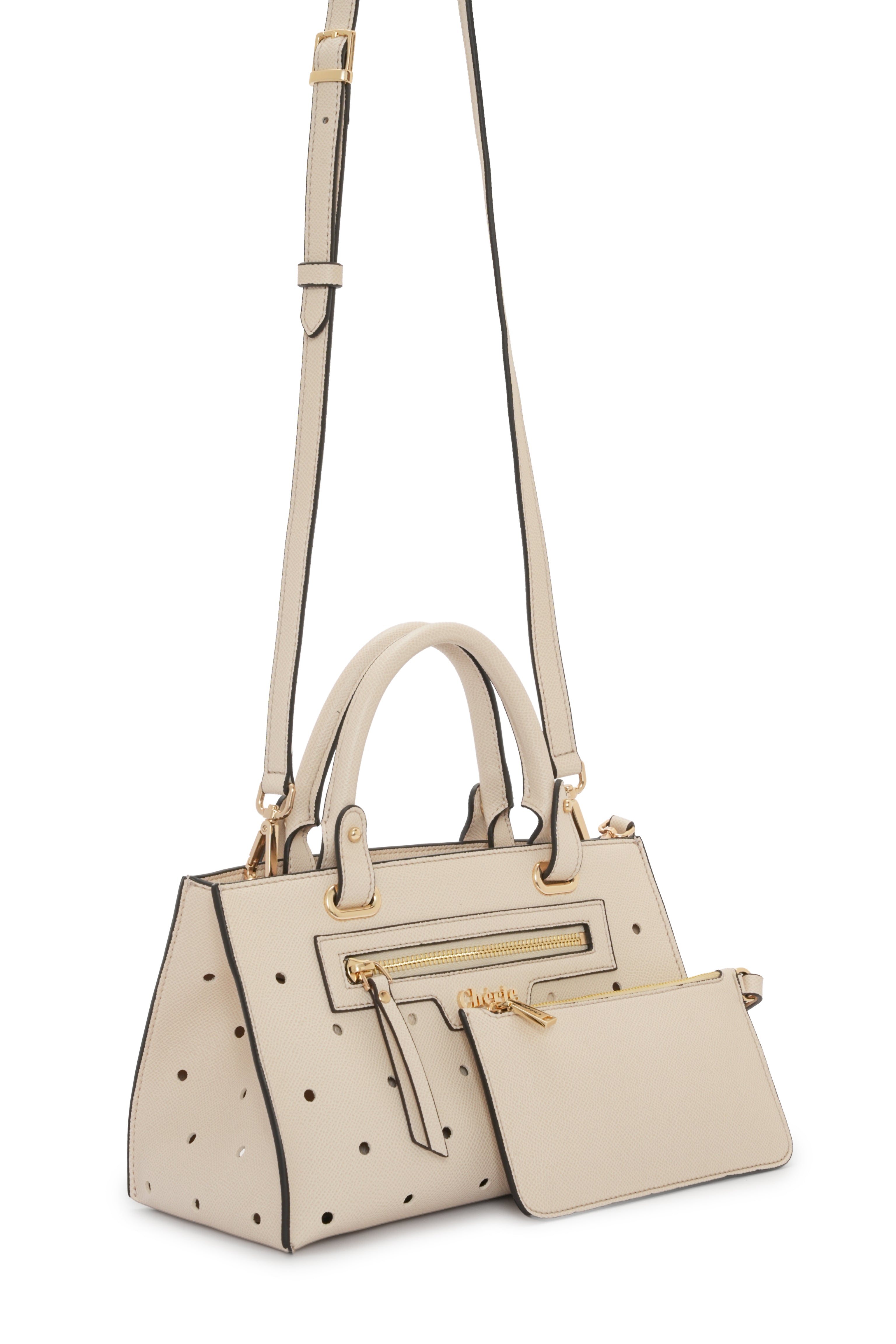 Paris - Beige Vegan Leather Mini