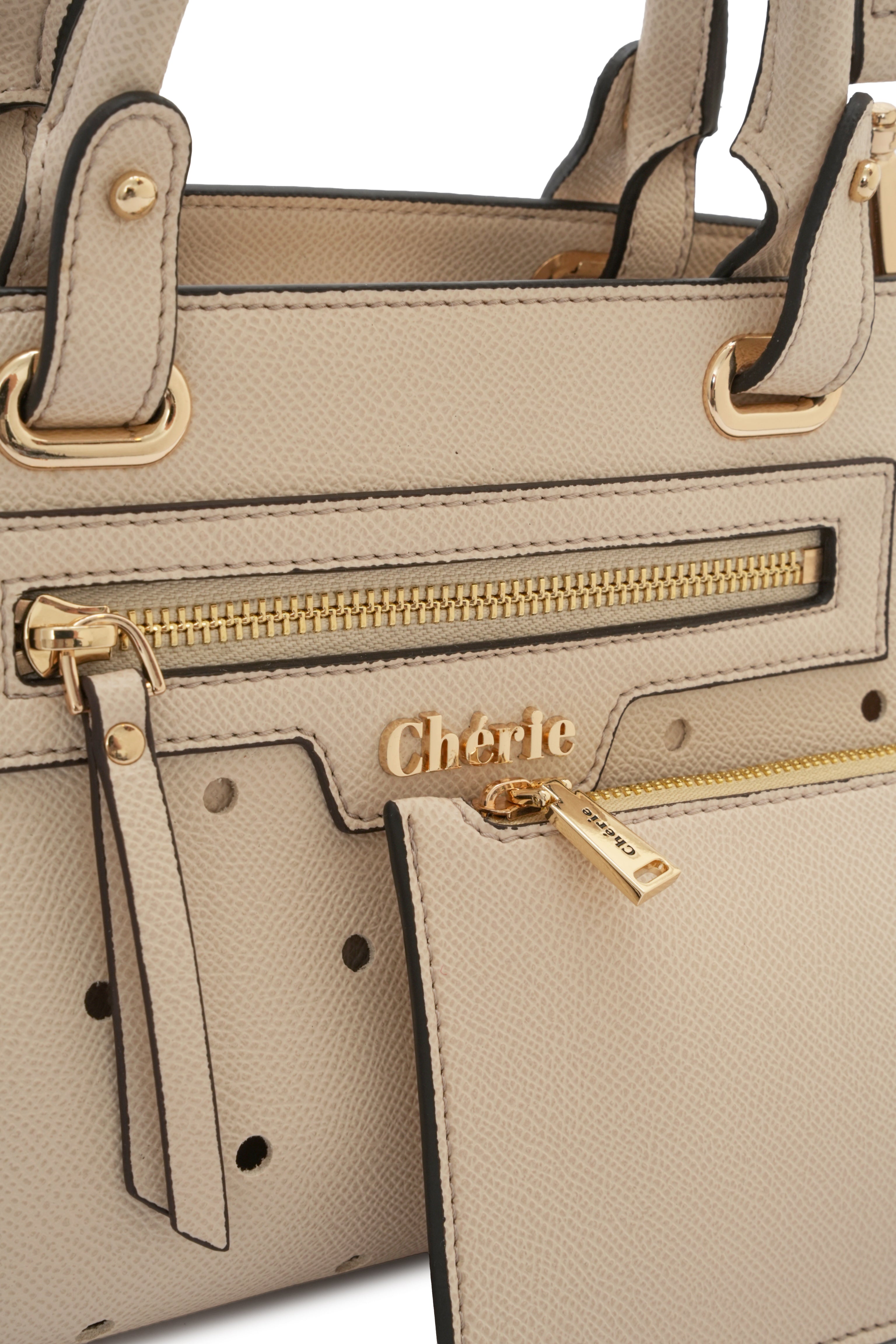 Paris - Beige Vegan Leather Mini