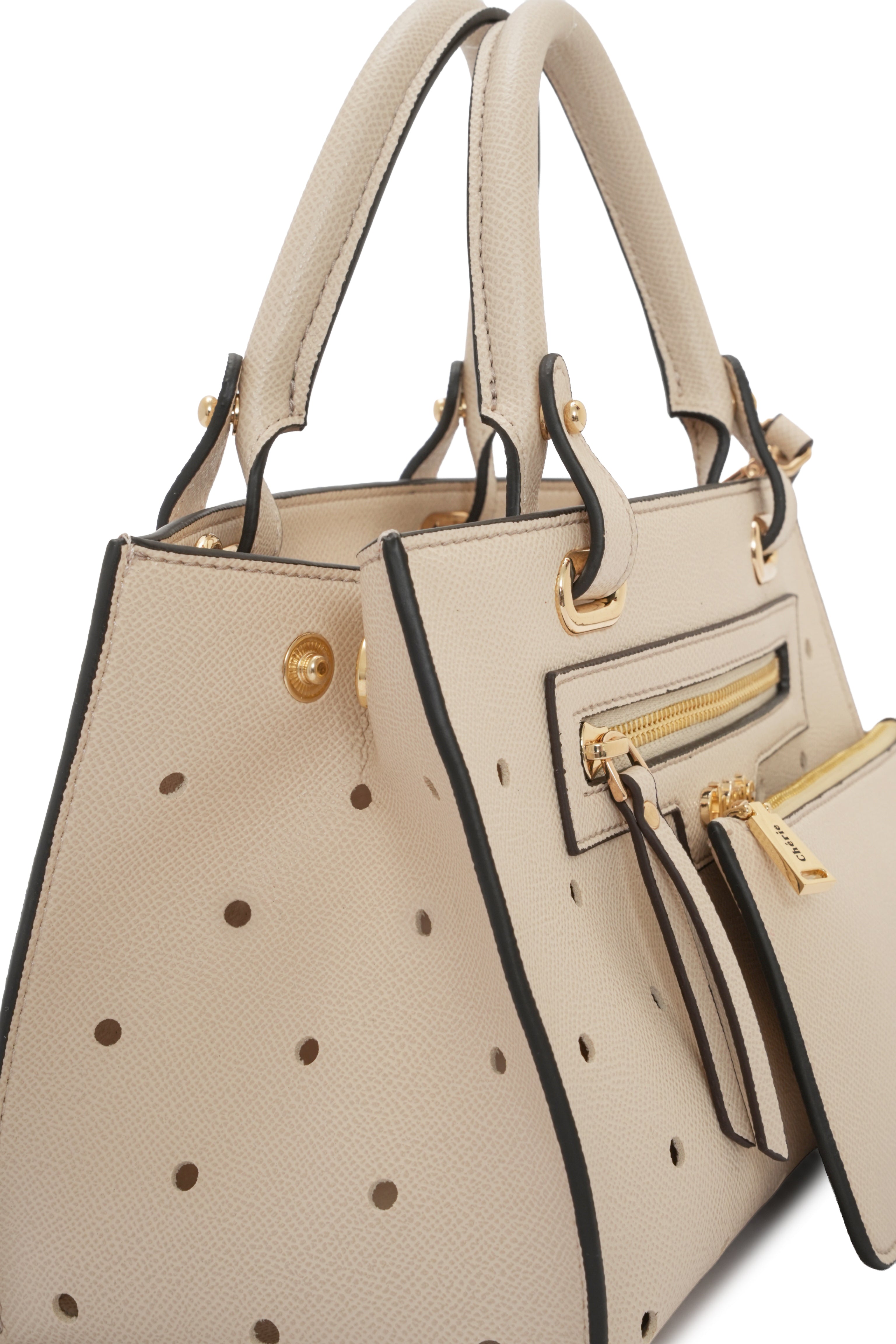 Paris - Beige Vegan Leather Mini