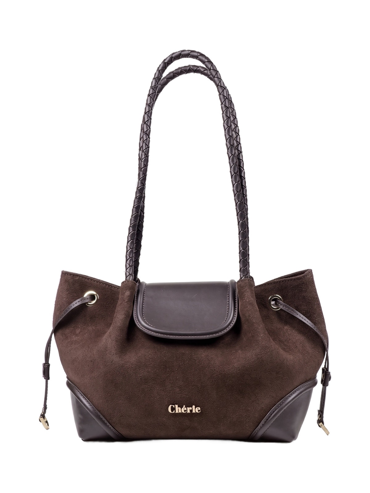 BLAIR Brown Suede çanta