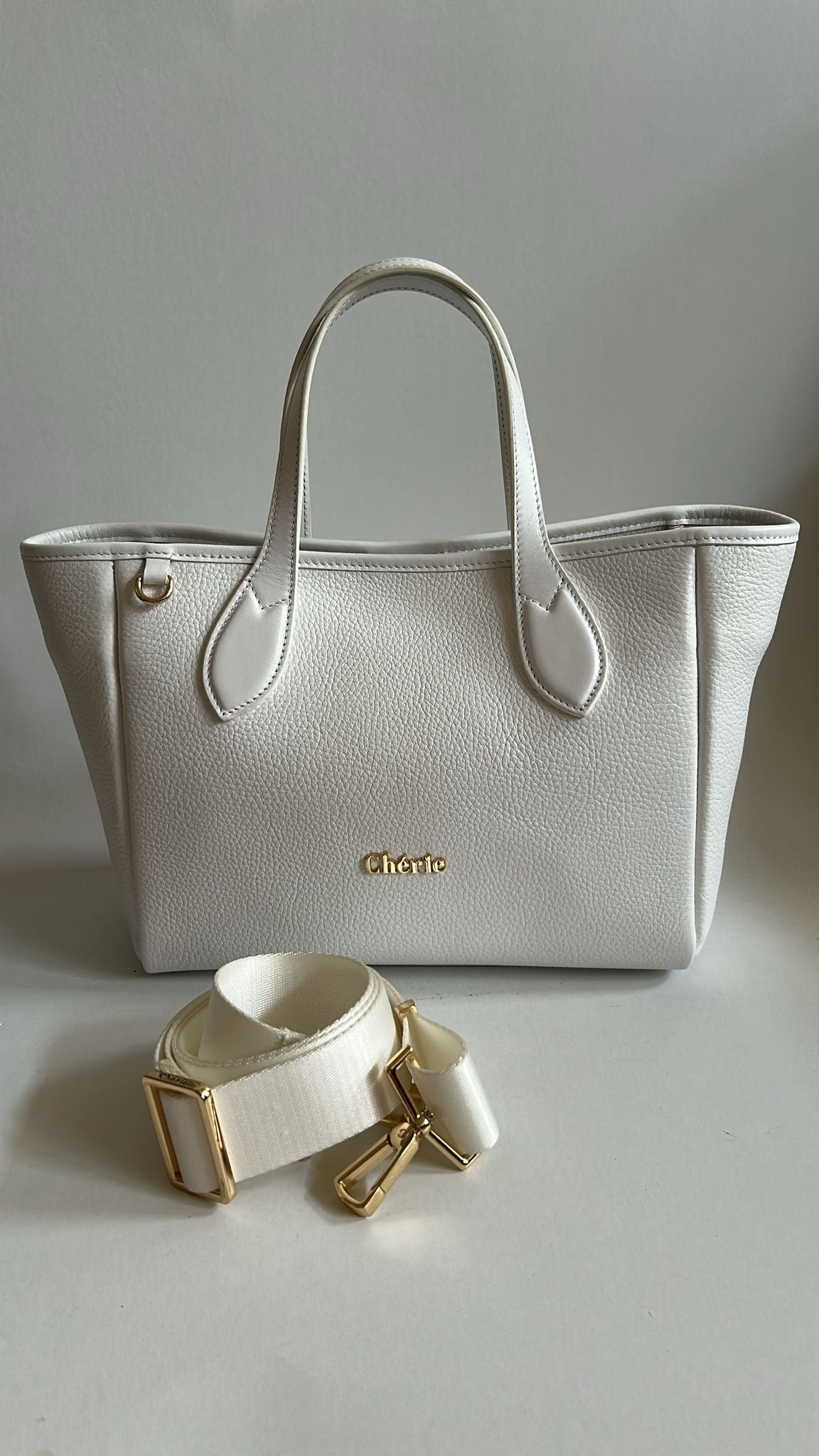 Rachel  - White Leather