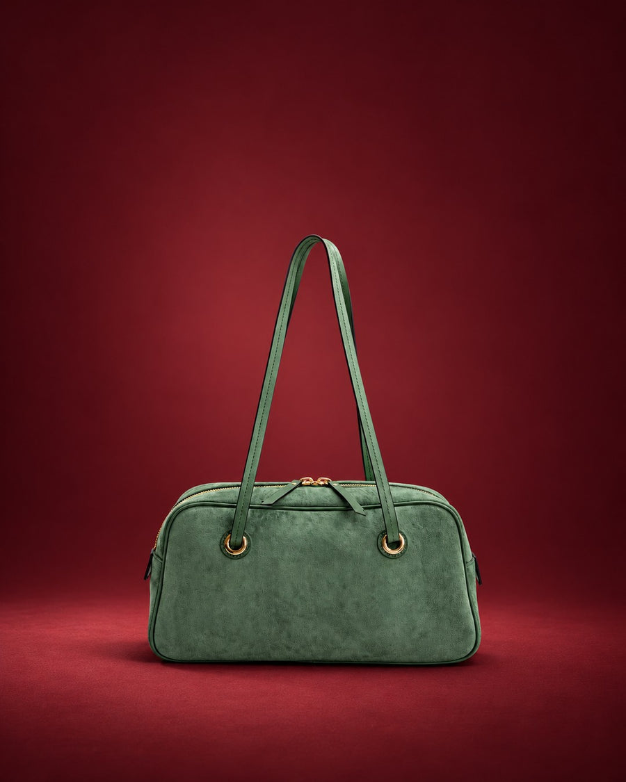 HEIDI - GREEN SUEDE