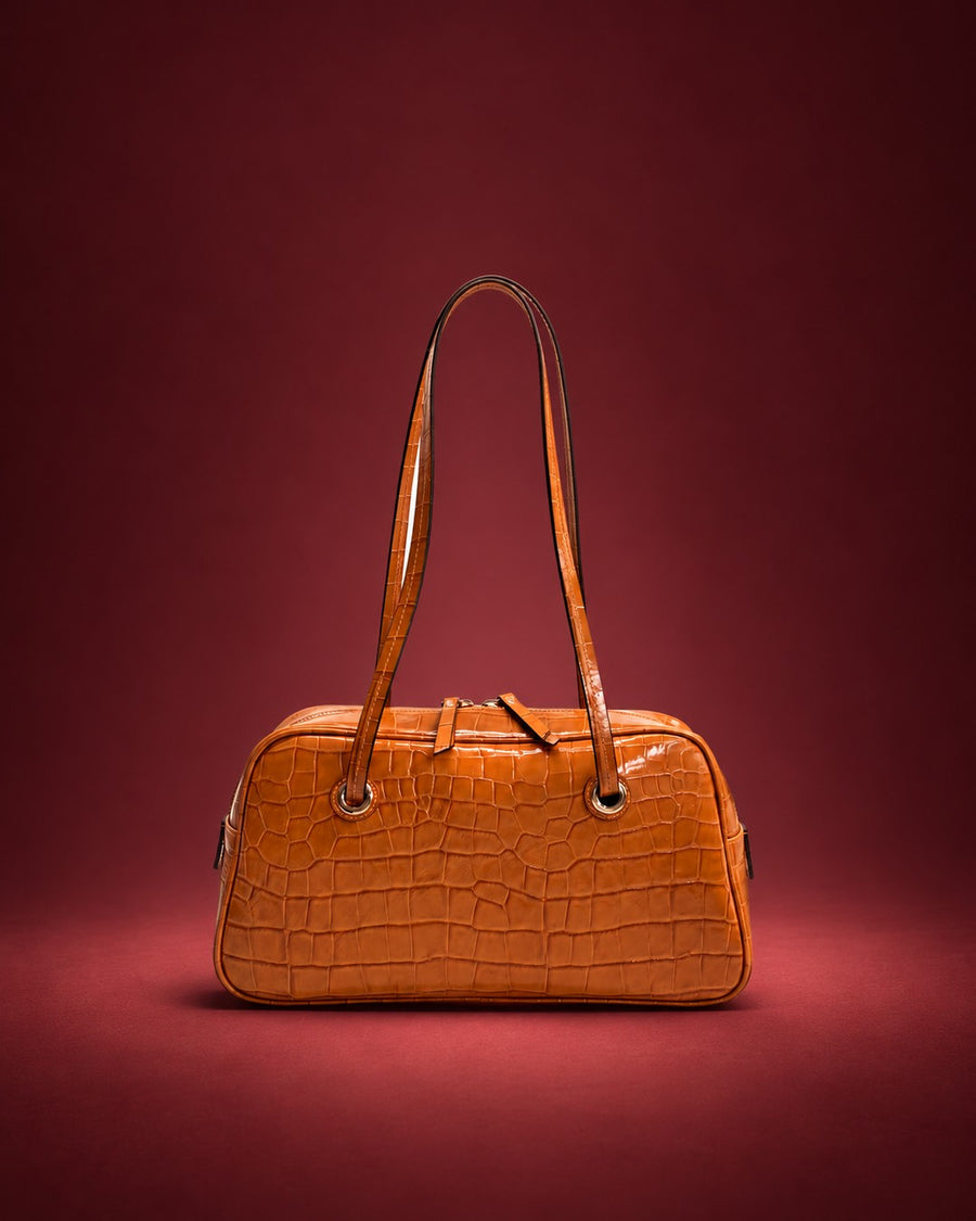 HEIDI - ORANGE CROCO