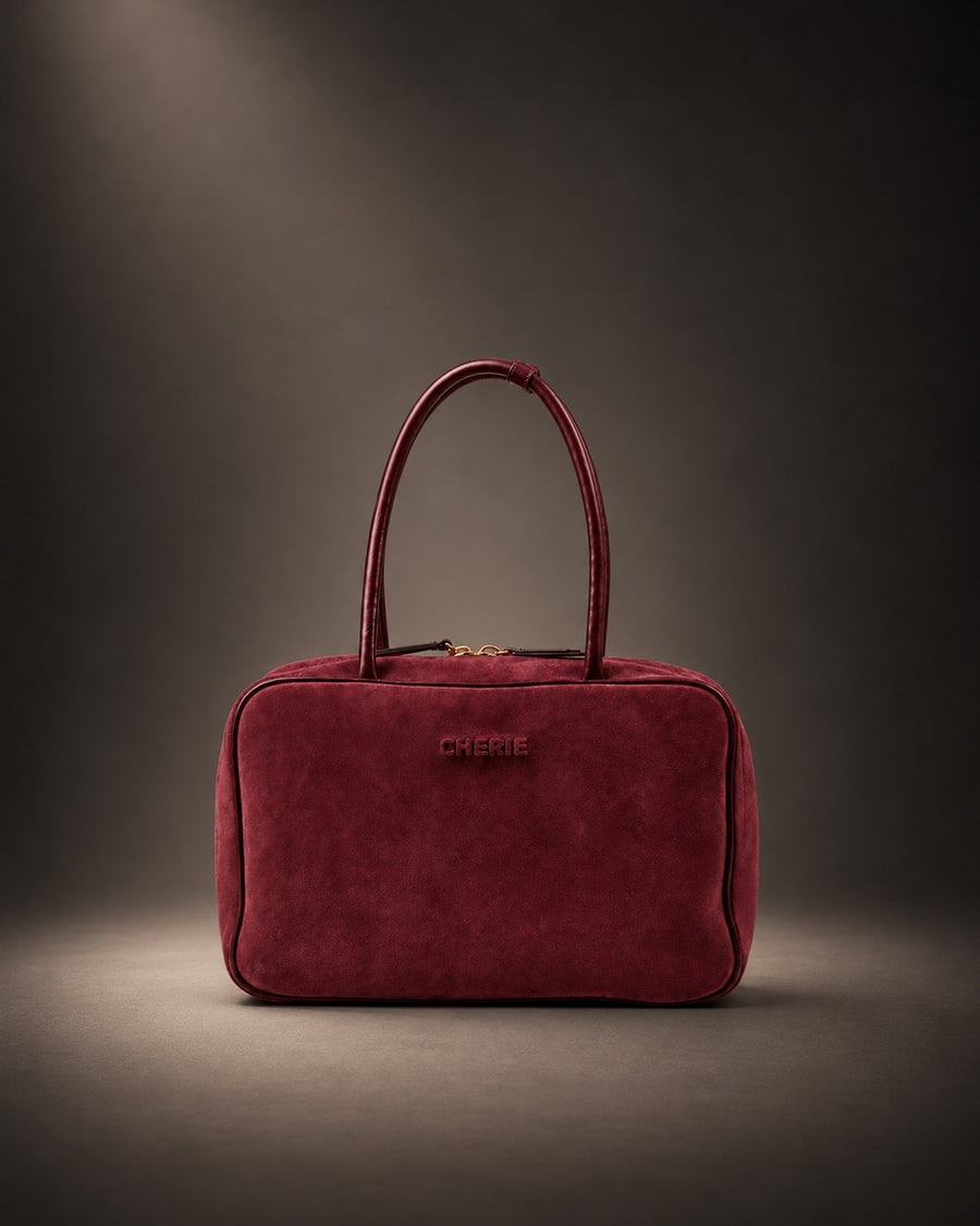 JUDY - Burgundy Suede